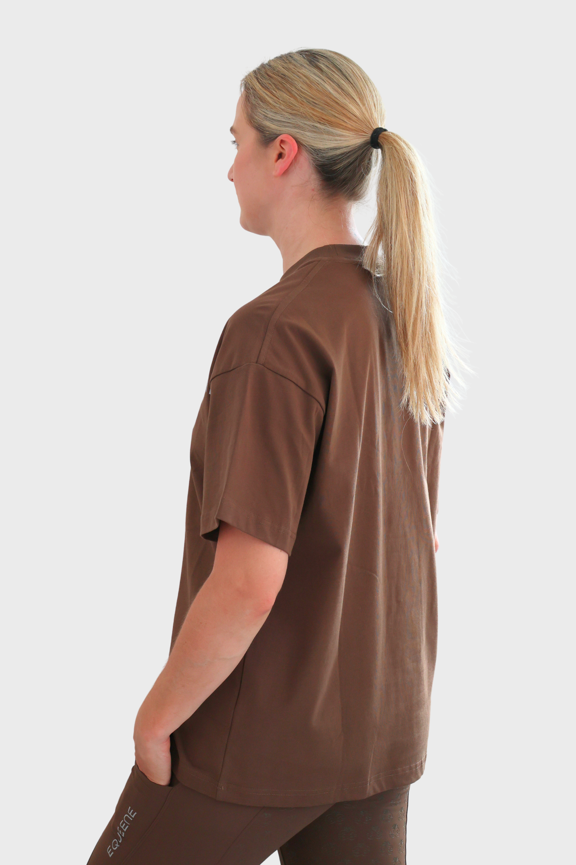 Equeene Tessa Oversized Tee - Espresso