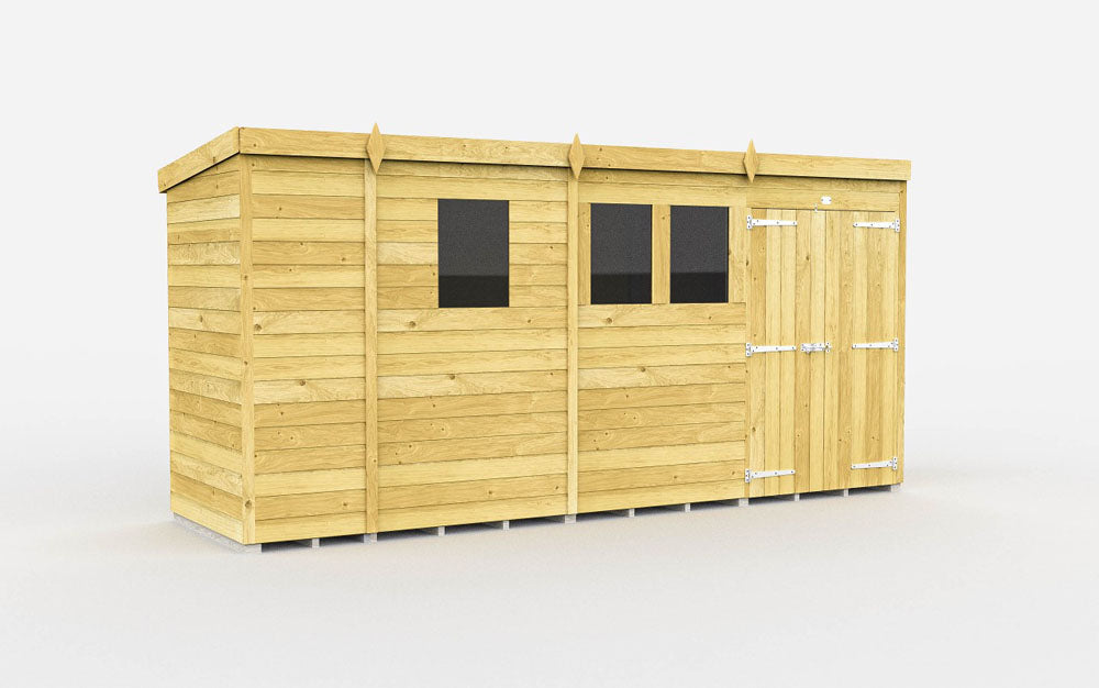 13ft x 4ft Pent Shed