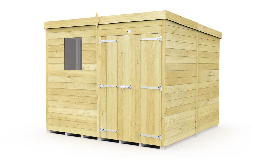 7ft x 8ft Pent Shed