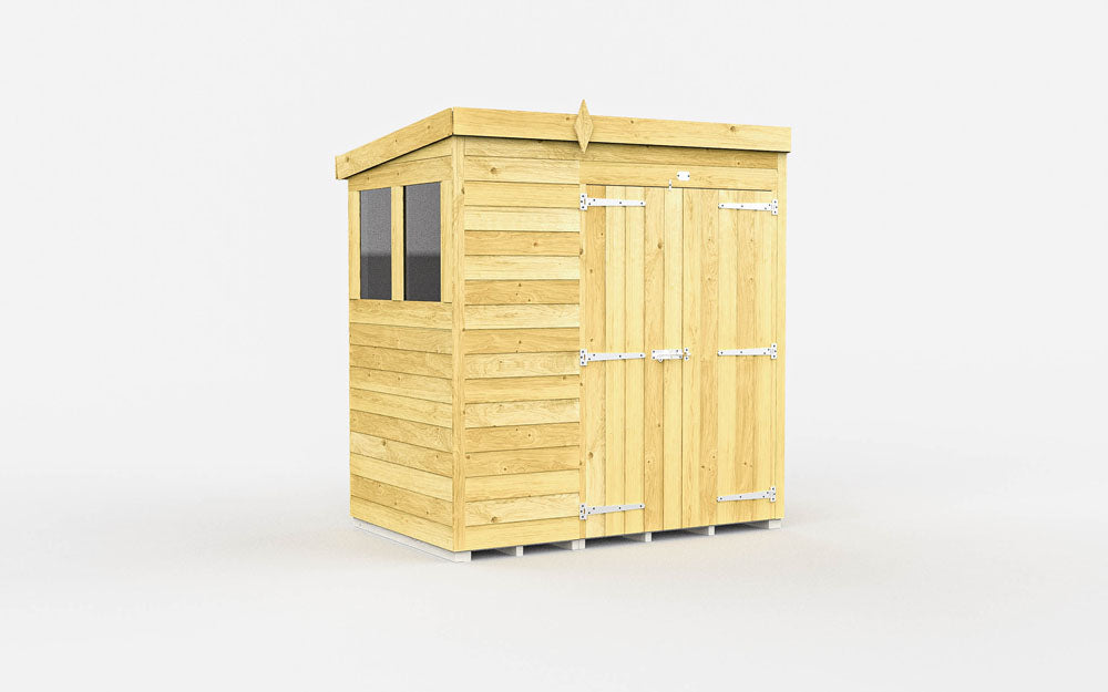 7ft x 4ft Pent Shed