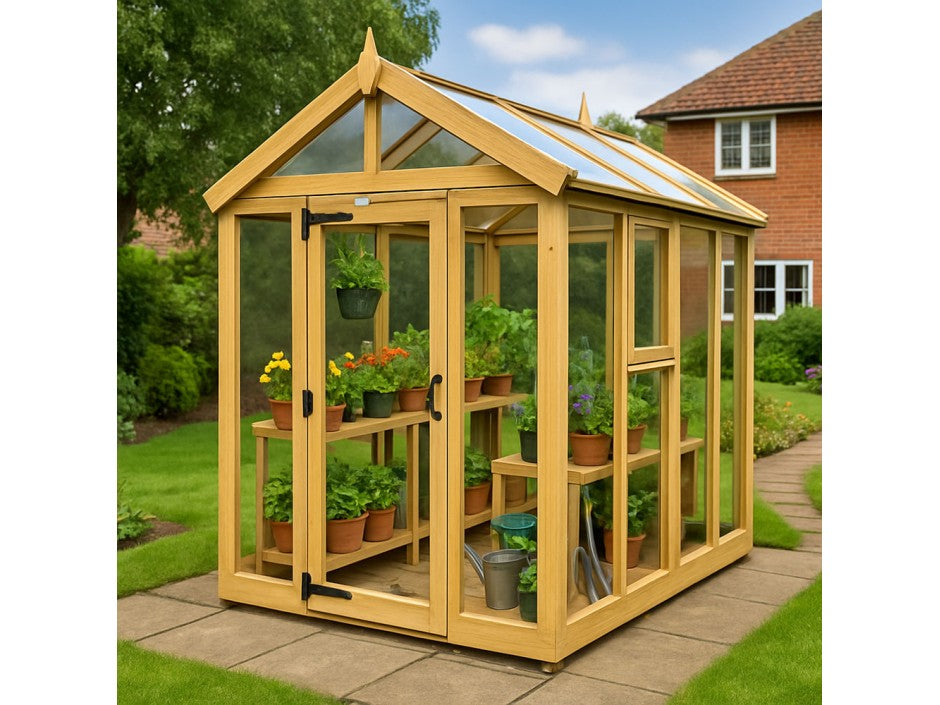 6ft x 14ft Glass Green House