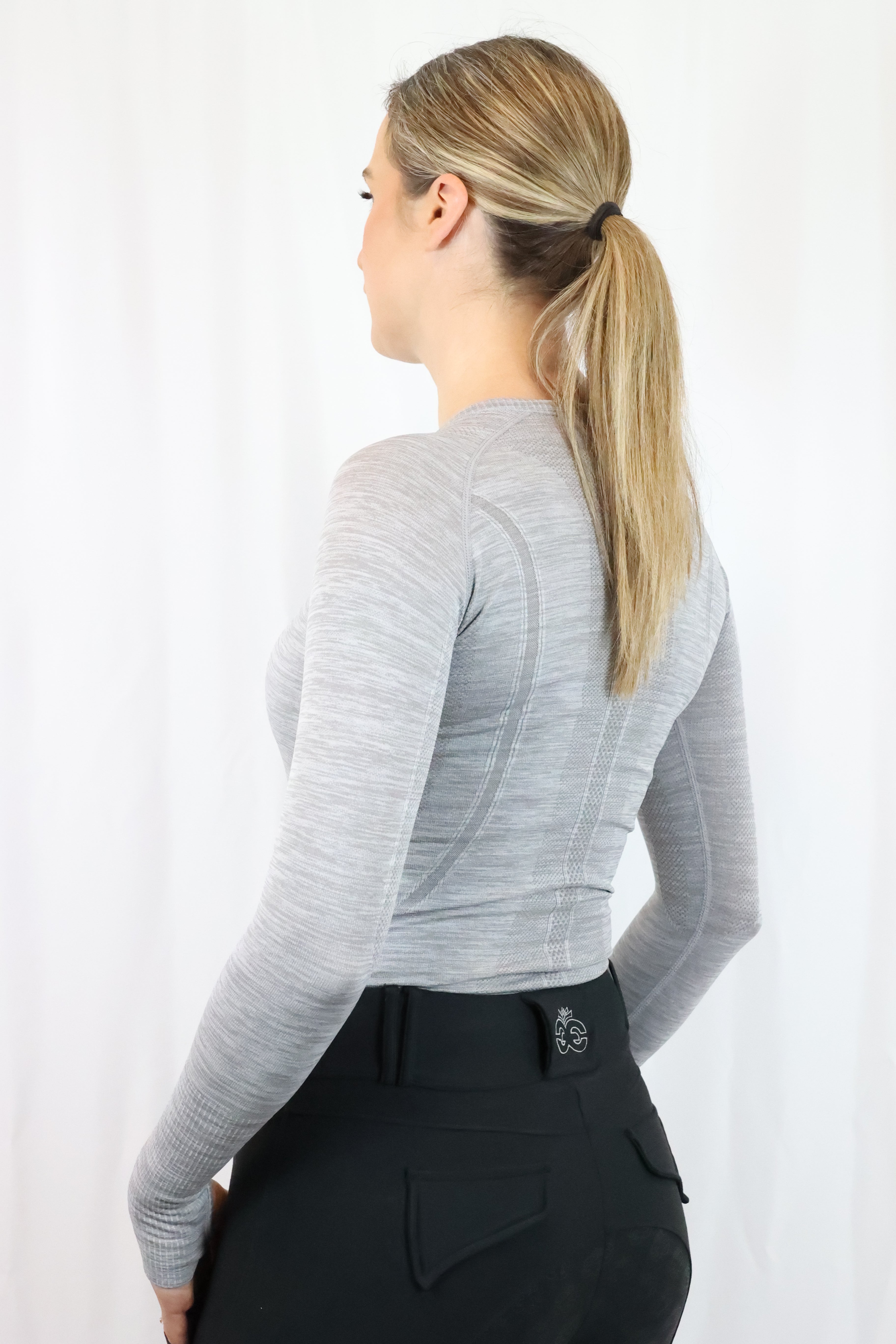 Equeene Molly Seamless Training Top - Slate Grey