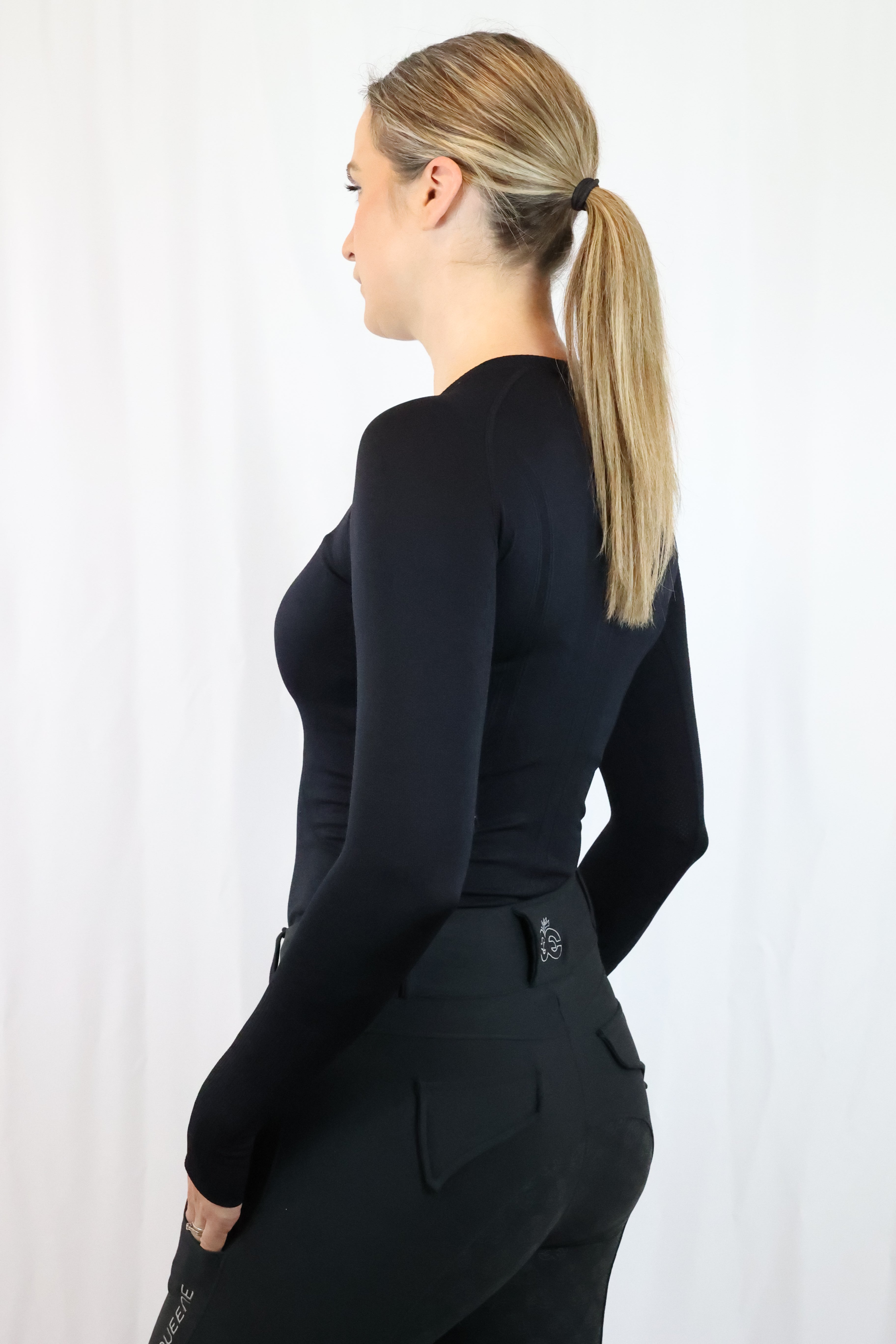 Equeene Molly Seamless Training Top - Black