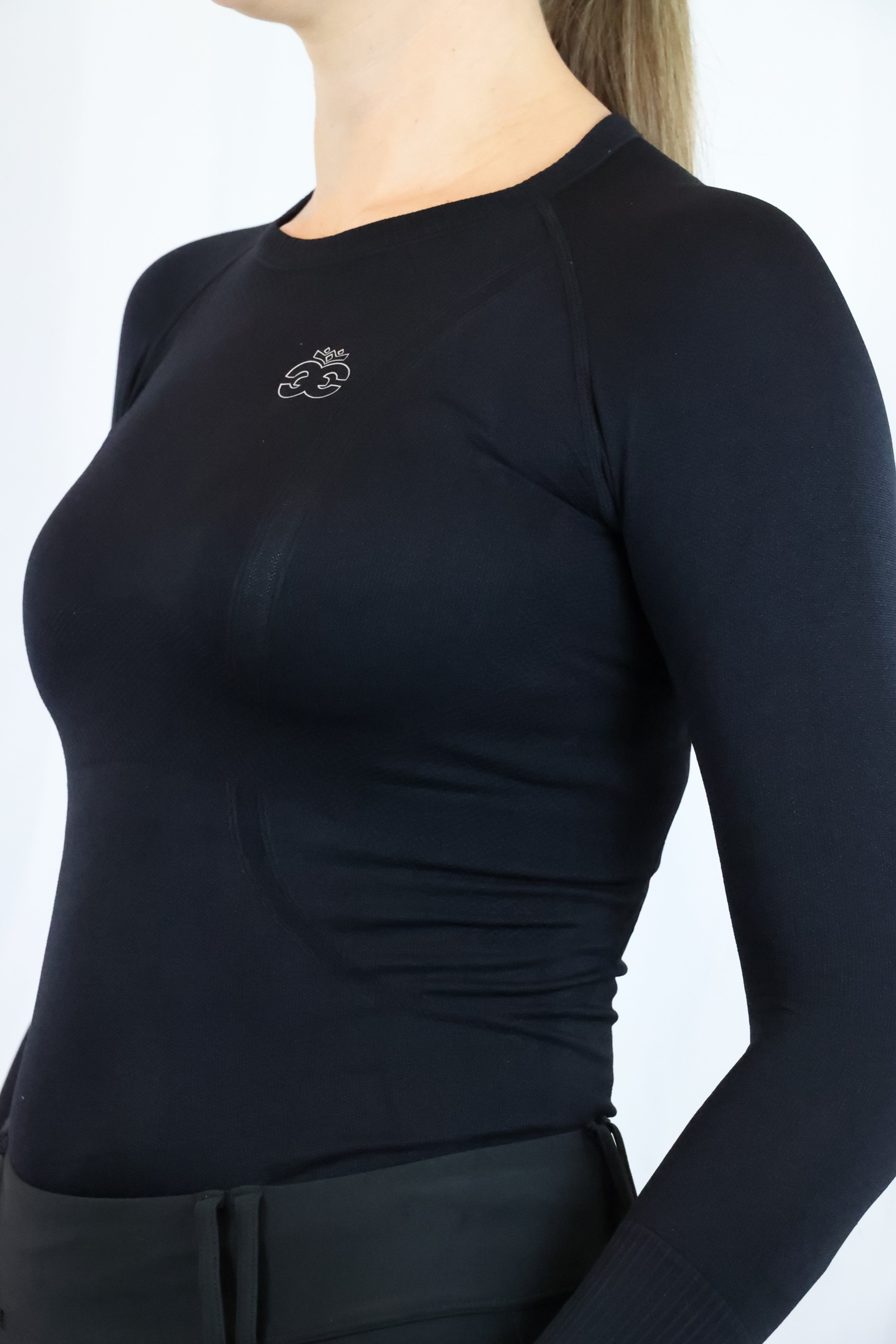 Equeene Molly Seamless Training Top - Black