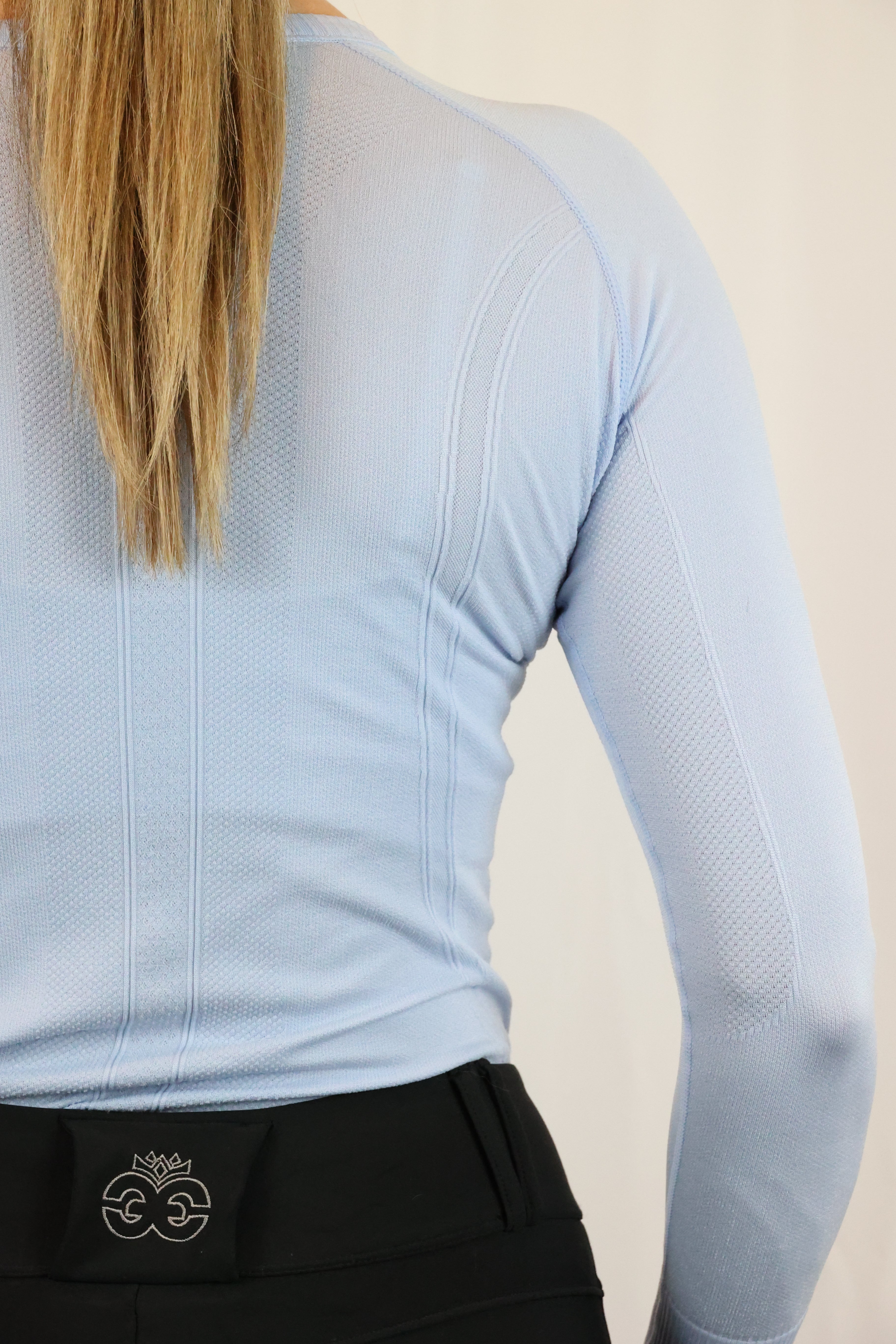 Equeene Molly Seamless Training Top - Baby Blue