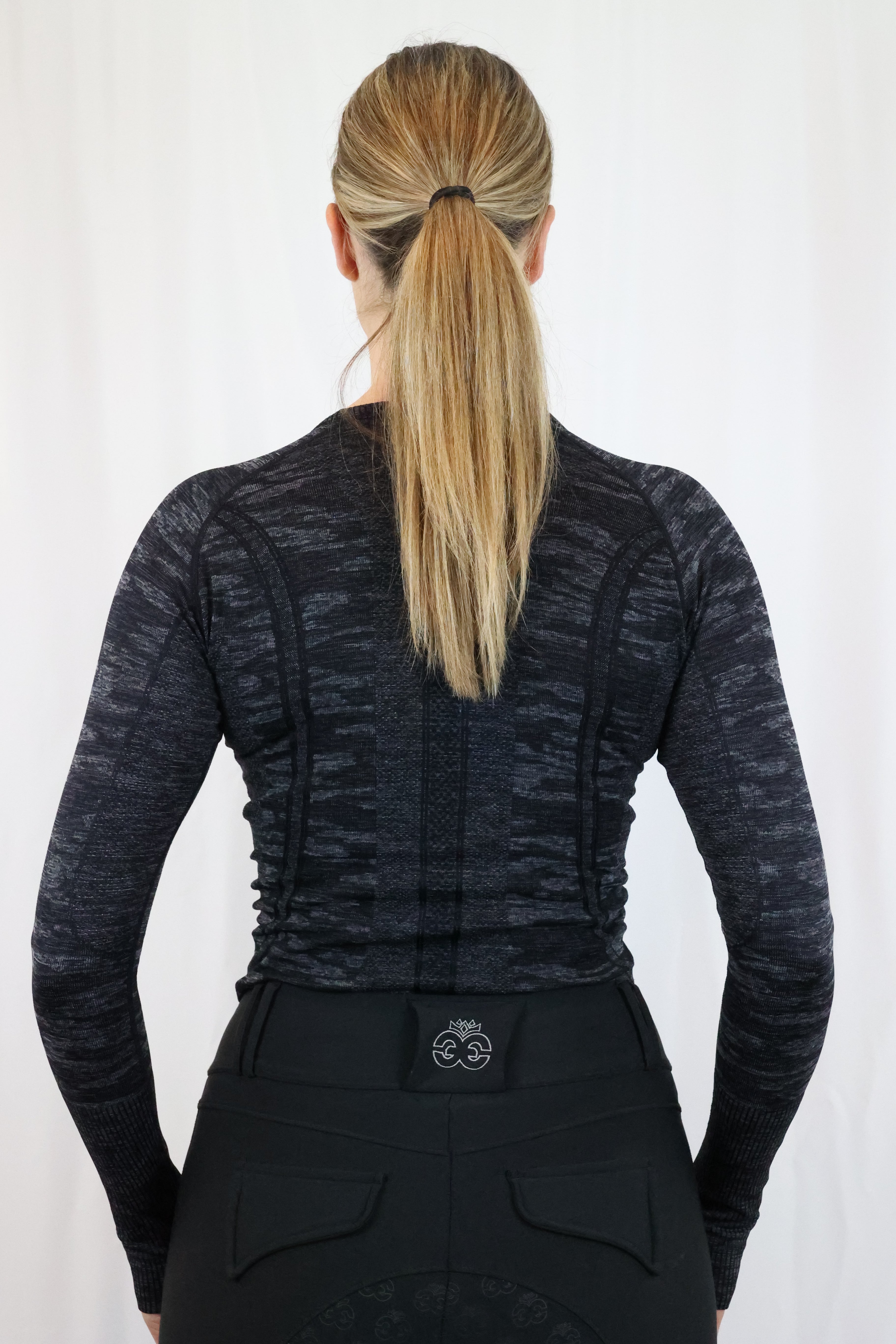Equeene Molly Seamless Training Top - Camo Black