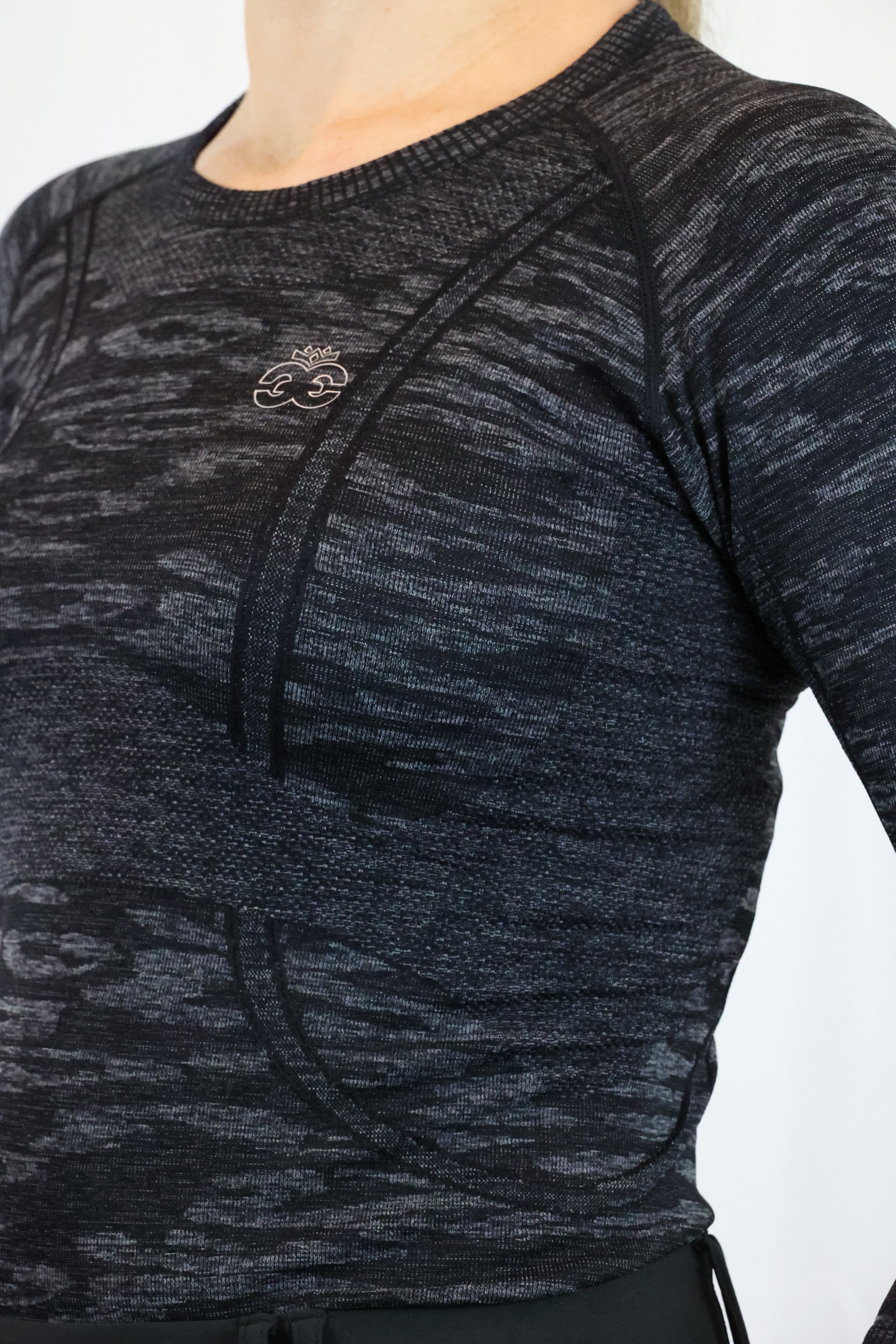 Equeene Molly Seamless Training Top - Camo Black