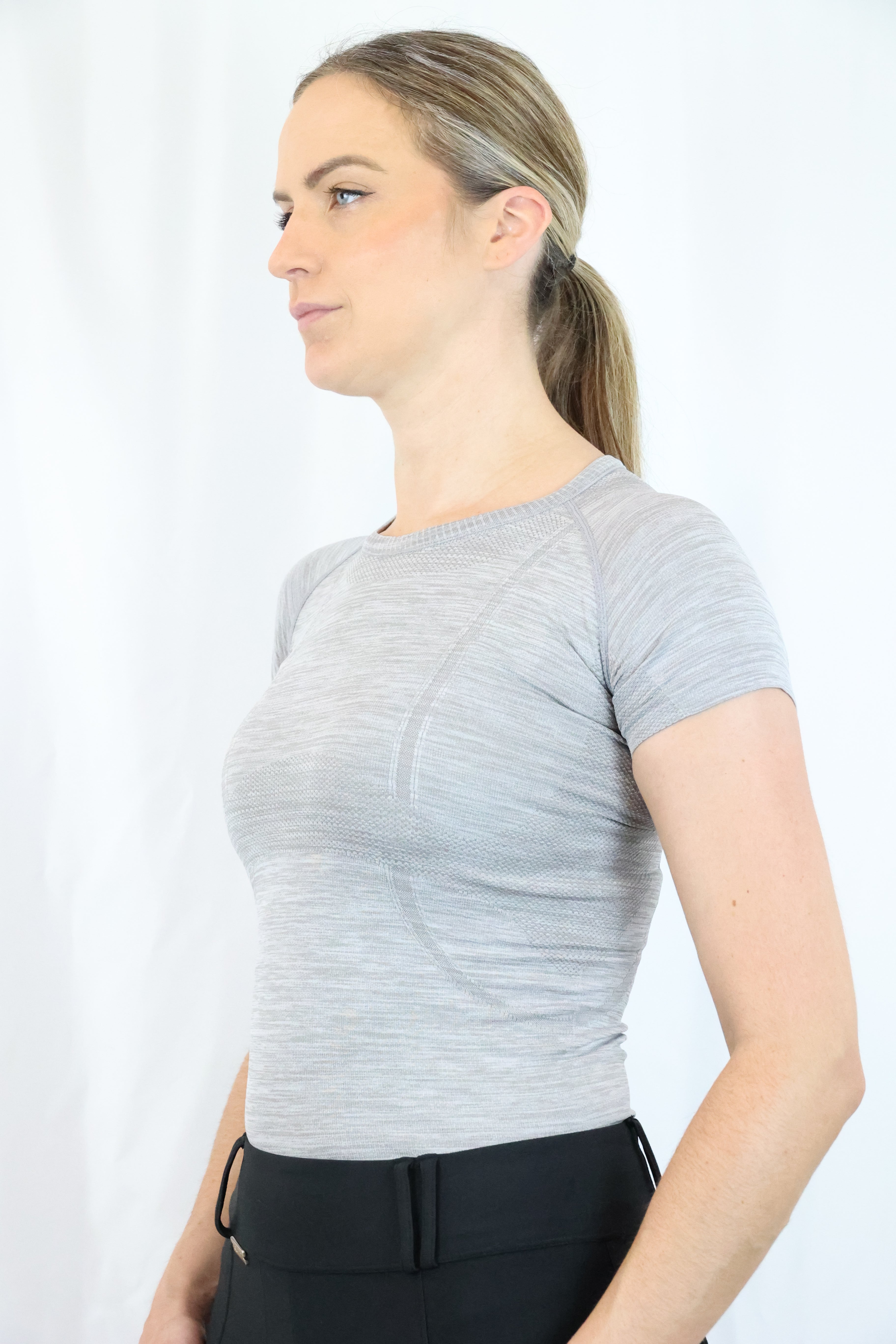 Equeene Dory Seamless Training Top - Slate Grey
