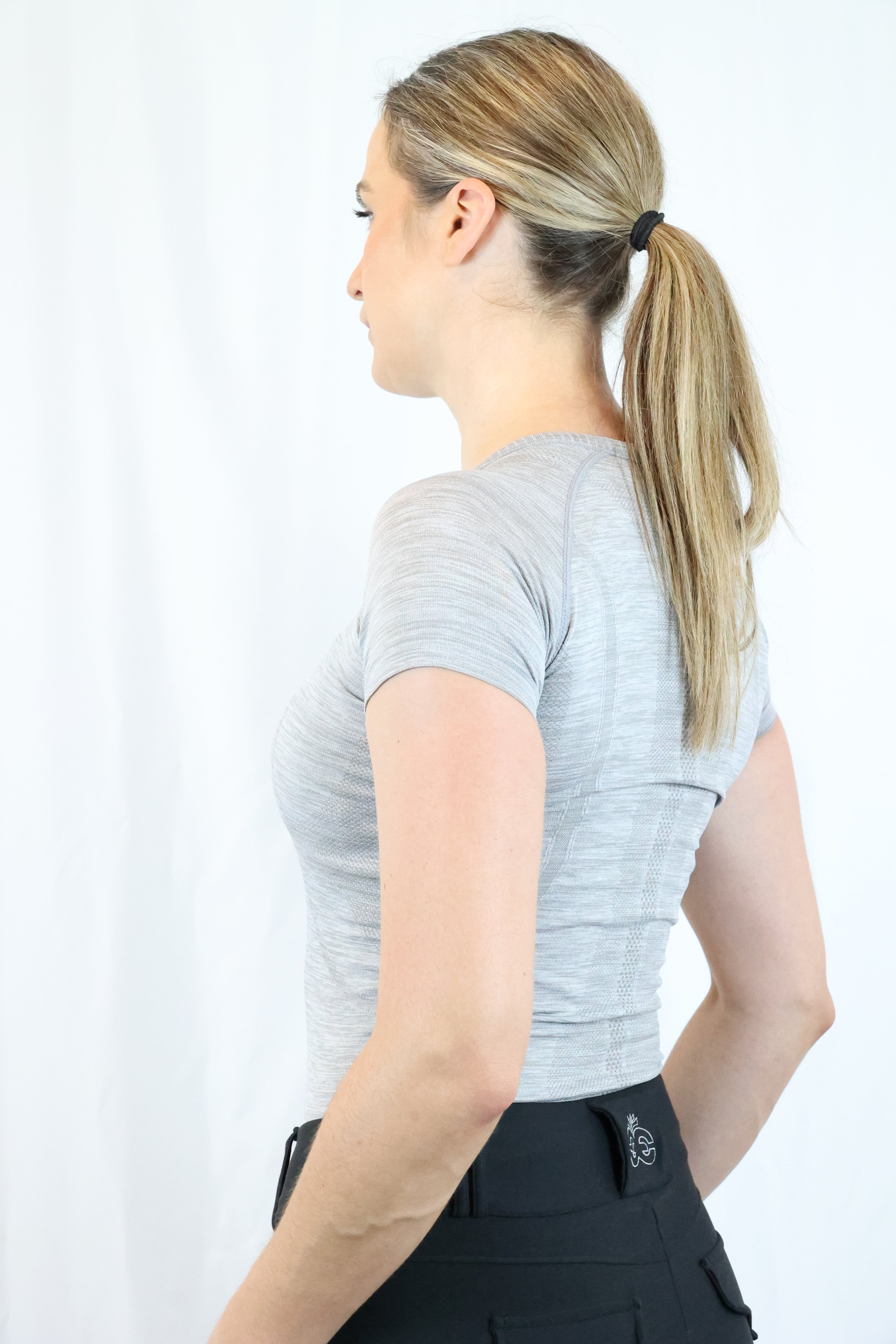 Equeene Dory Seamless Training Top - Slate Grey