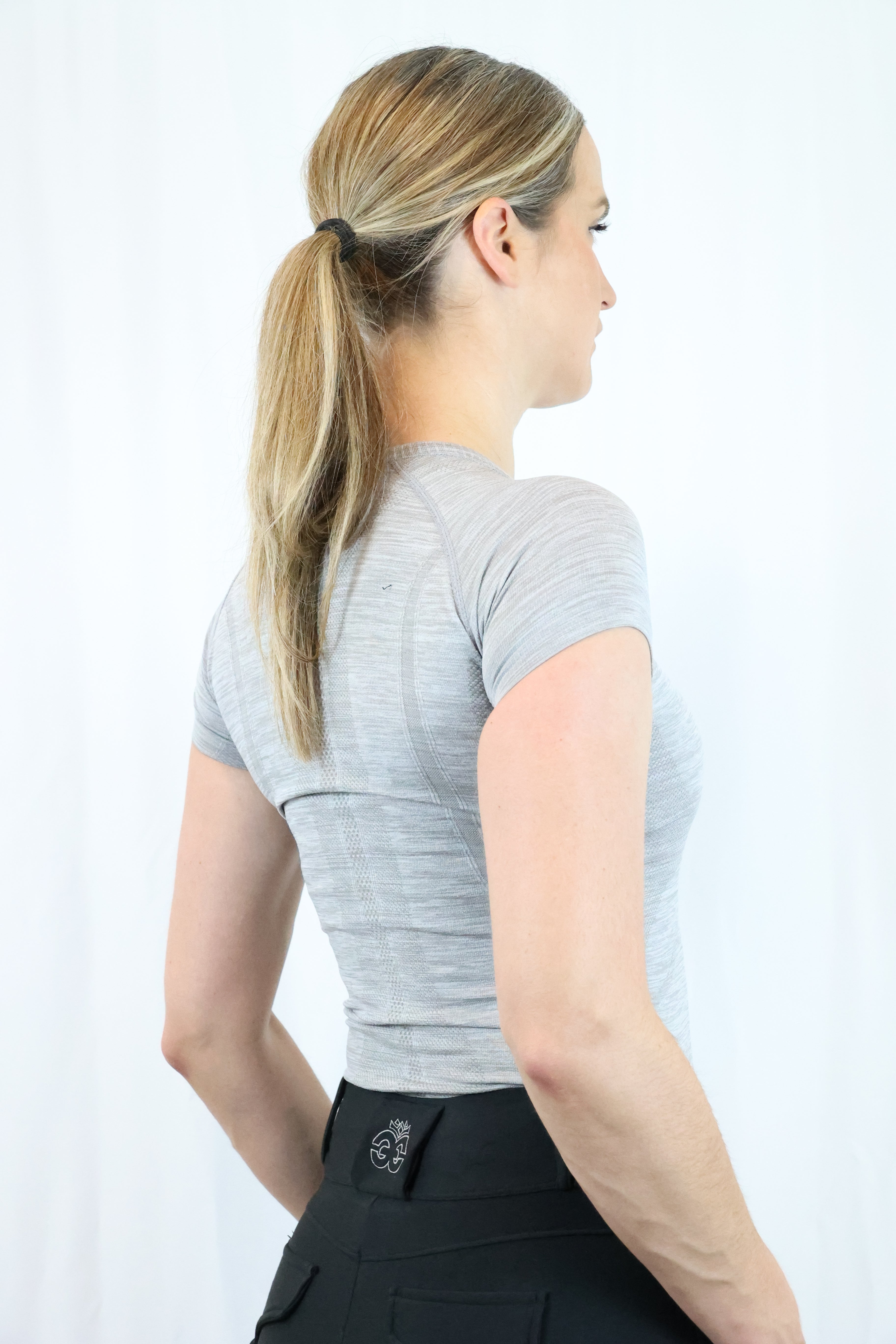 Equeene Dory Seamless Training Top - Slate Grey