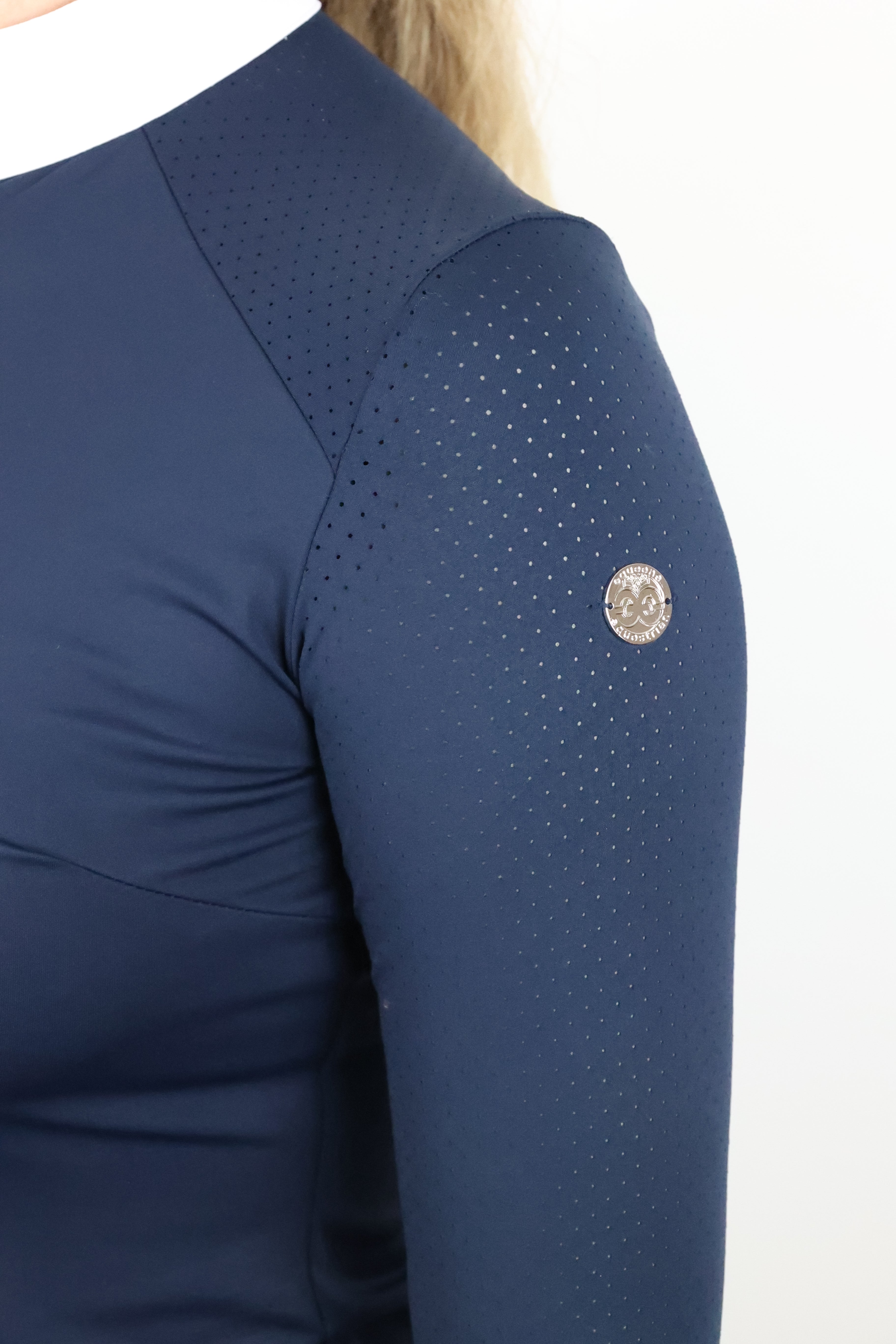 Equeene Nadia Long Sleeved Show Shirt - Navy