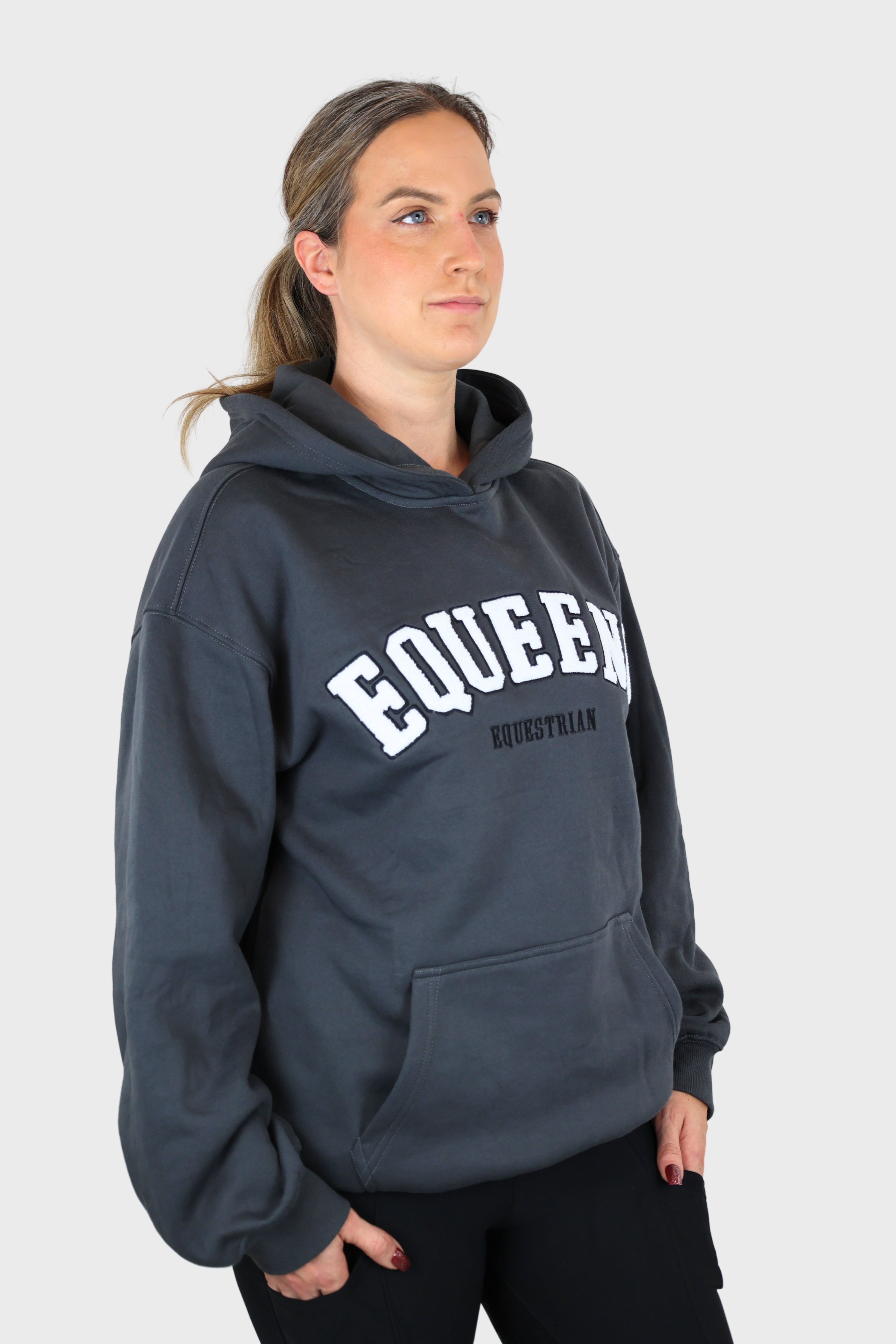 Equeene Ellie Oversized Hoodie - Granite