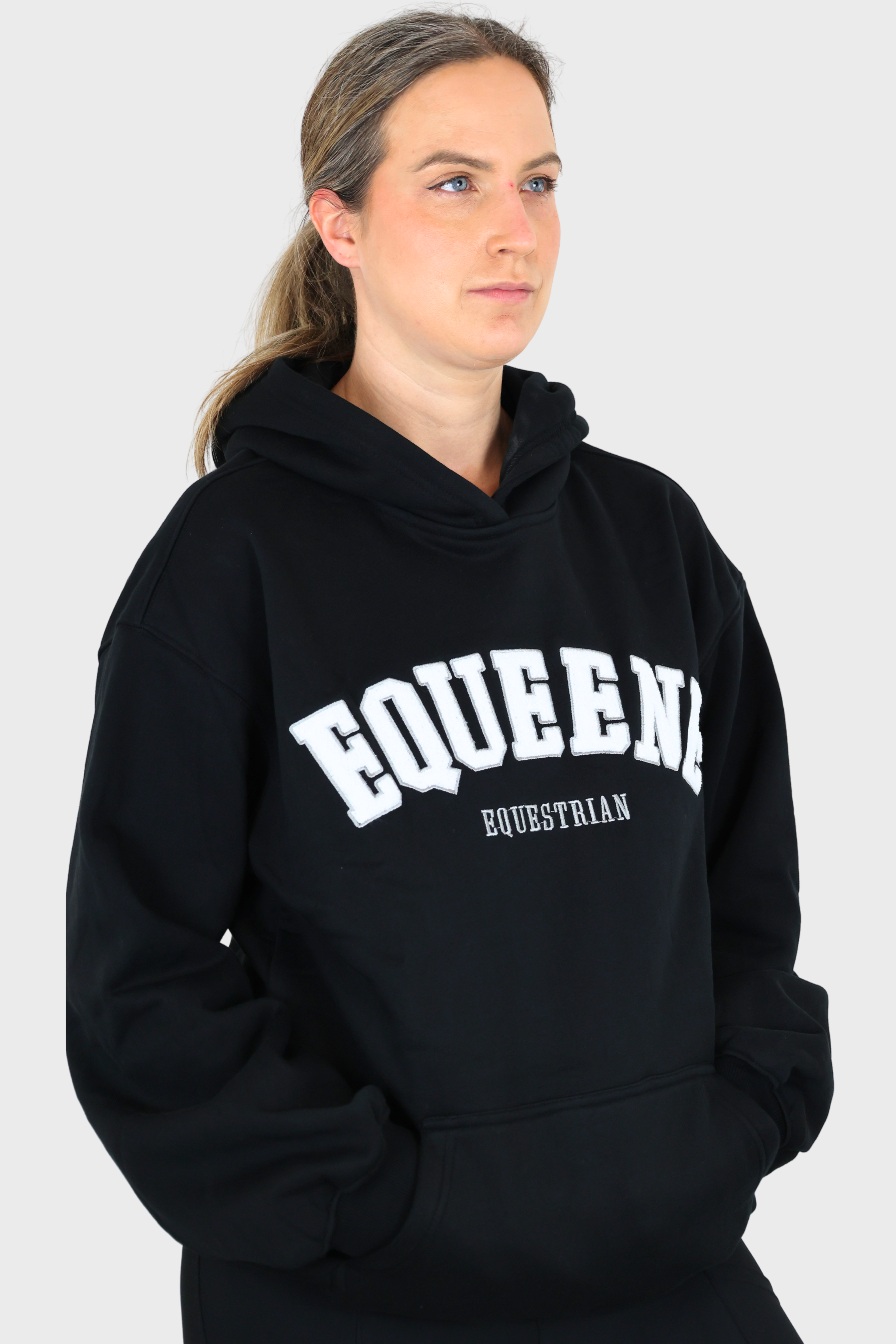 Equeene Ellie Oversized Hoodie - Black