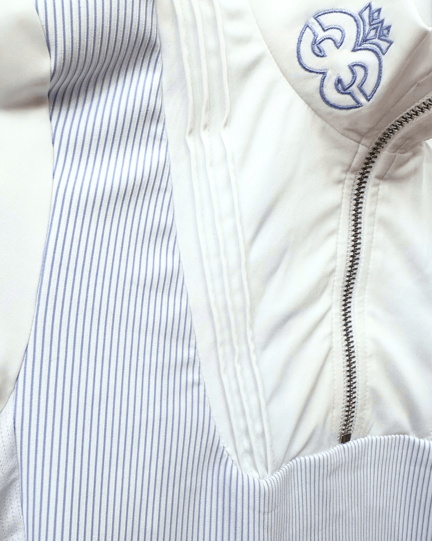 Equeene Florence Show Shirt - Powder Blue Stripe