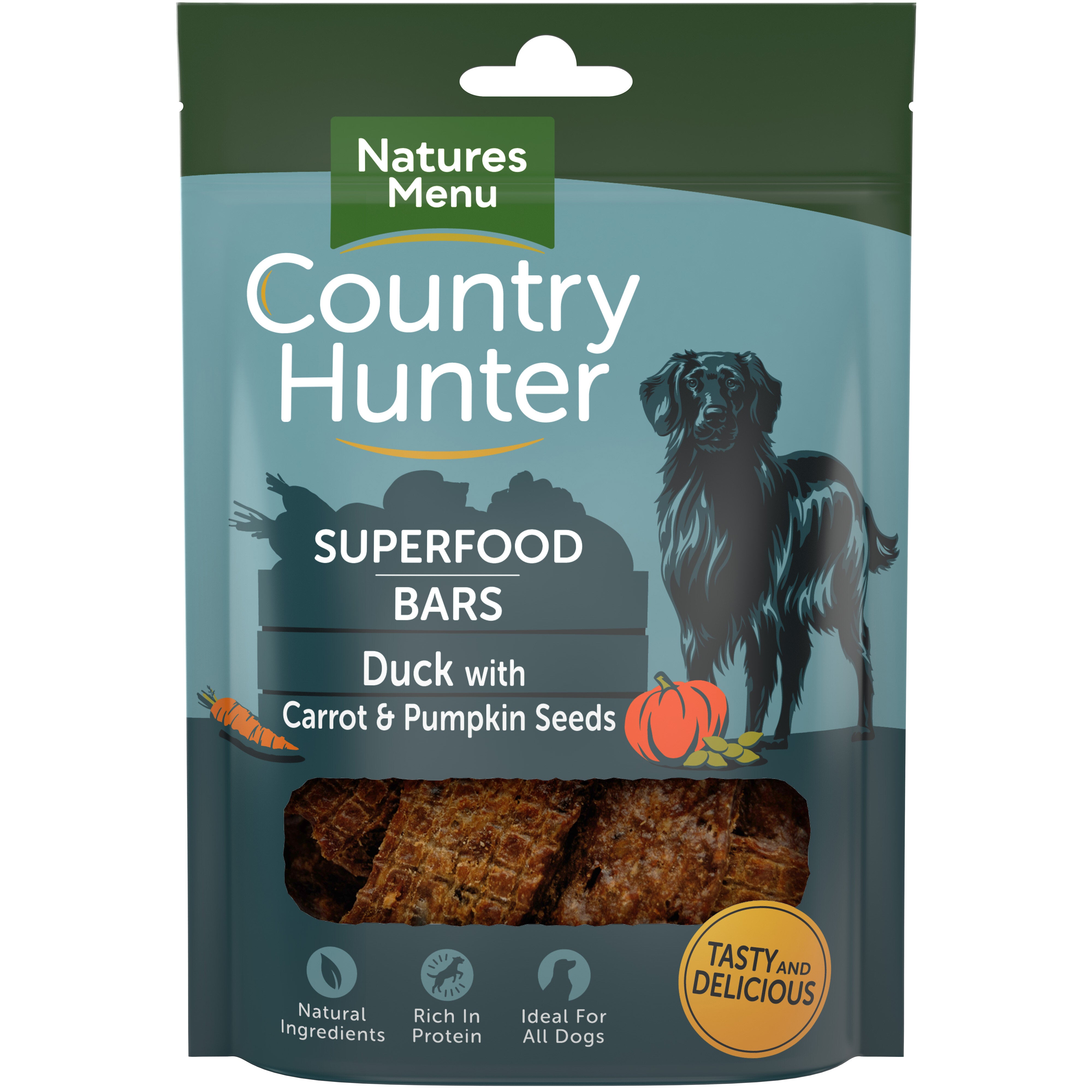 Natures Menu Country Hunter Superfood Bar Duck Dog Treat 100g