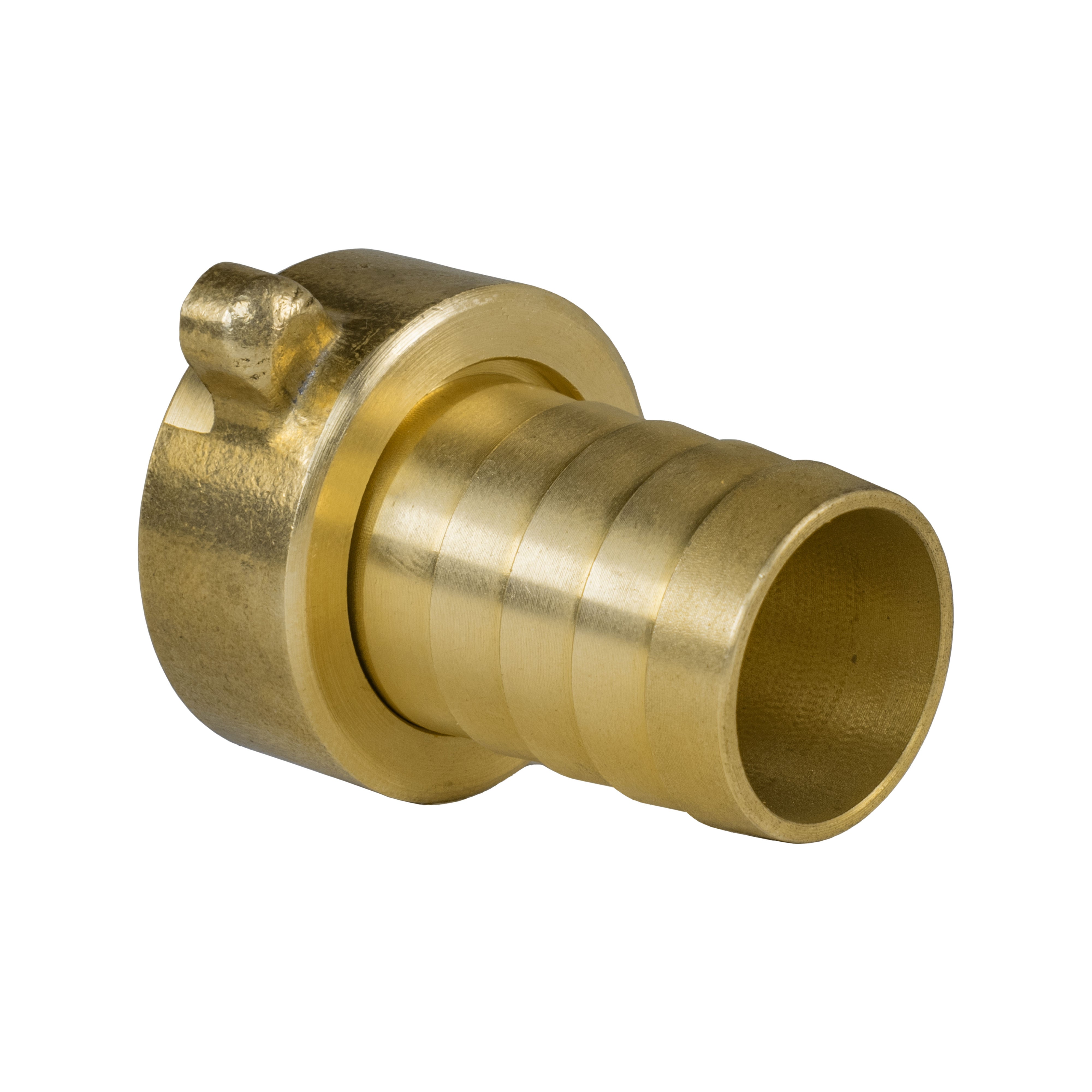 19mm Brass Barb with In-Line BSPM Threaded Valve