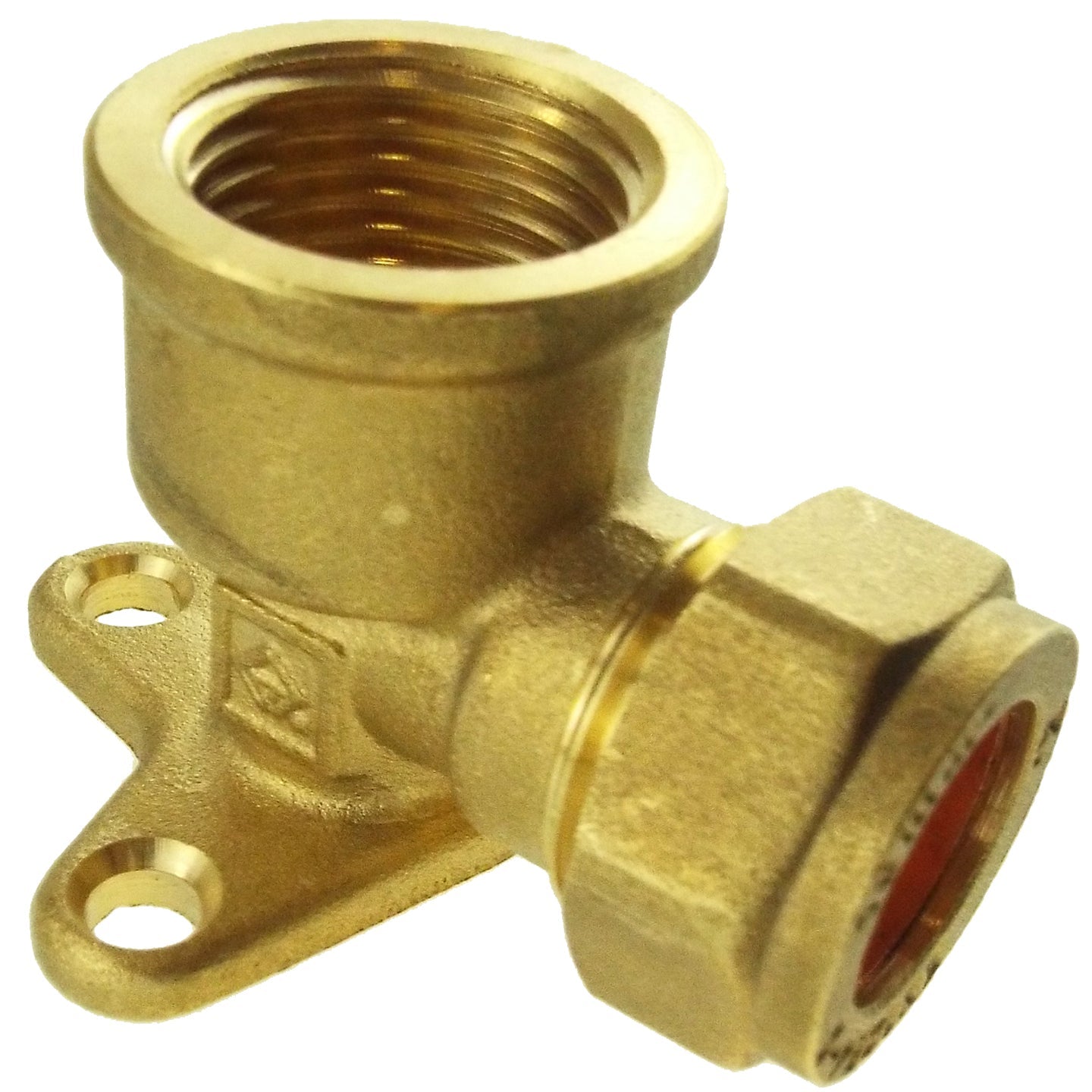 22mm Brass Wall Flange Kit with Brass Quick Connect Tap