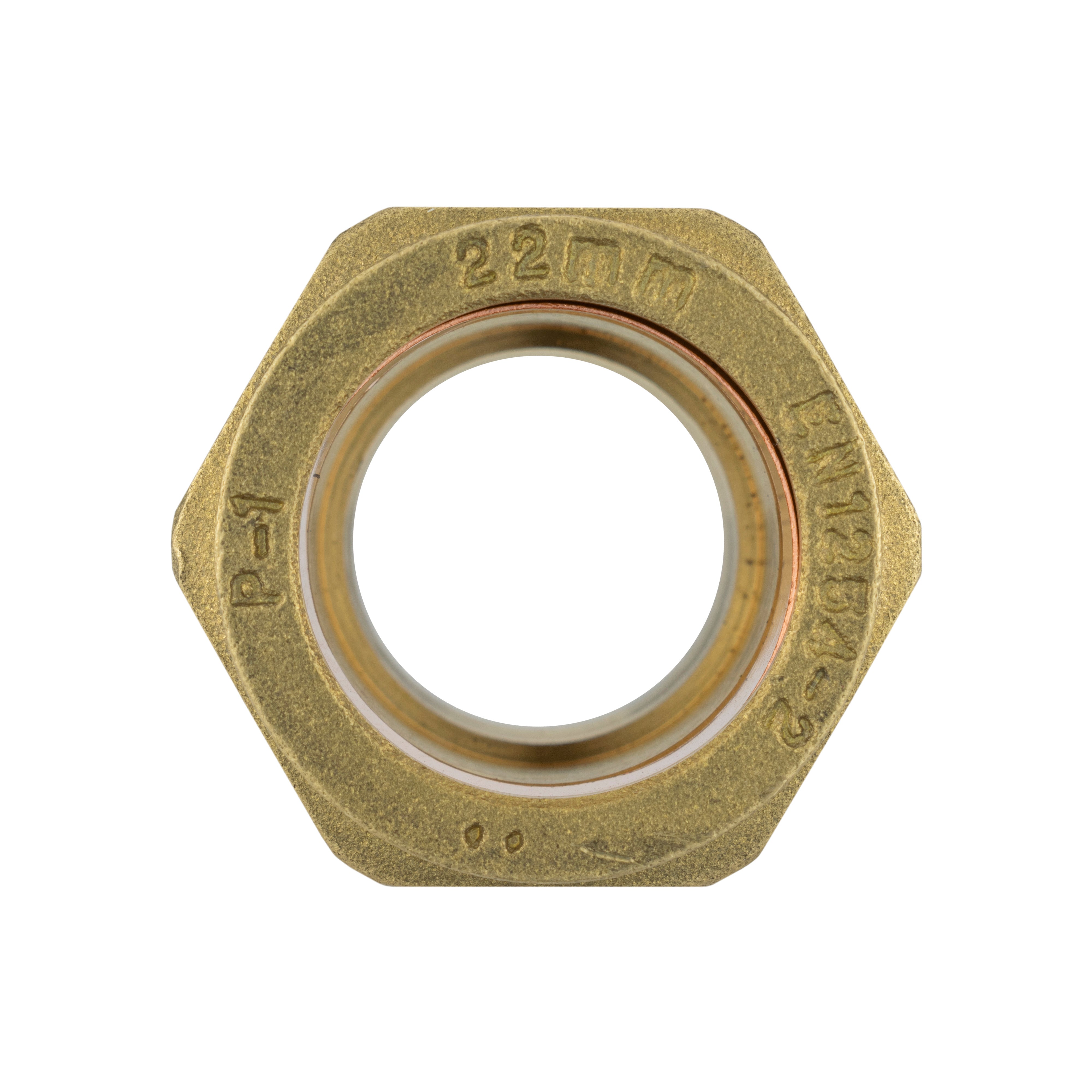 Brass Compression Straight 22mm - 3/4" BSPM