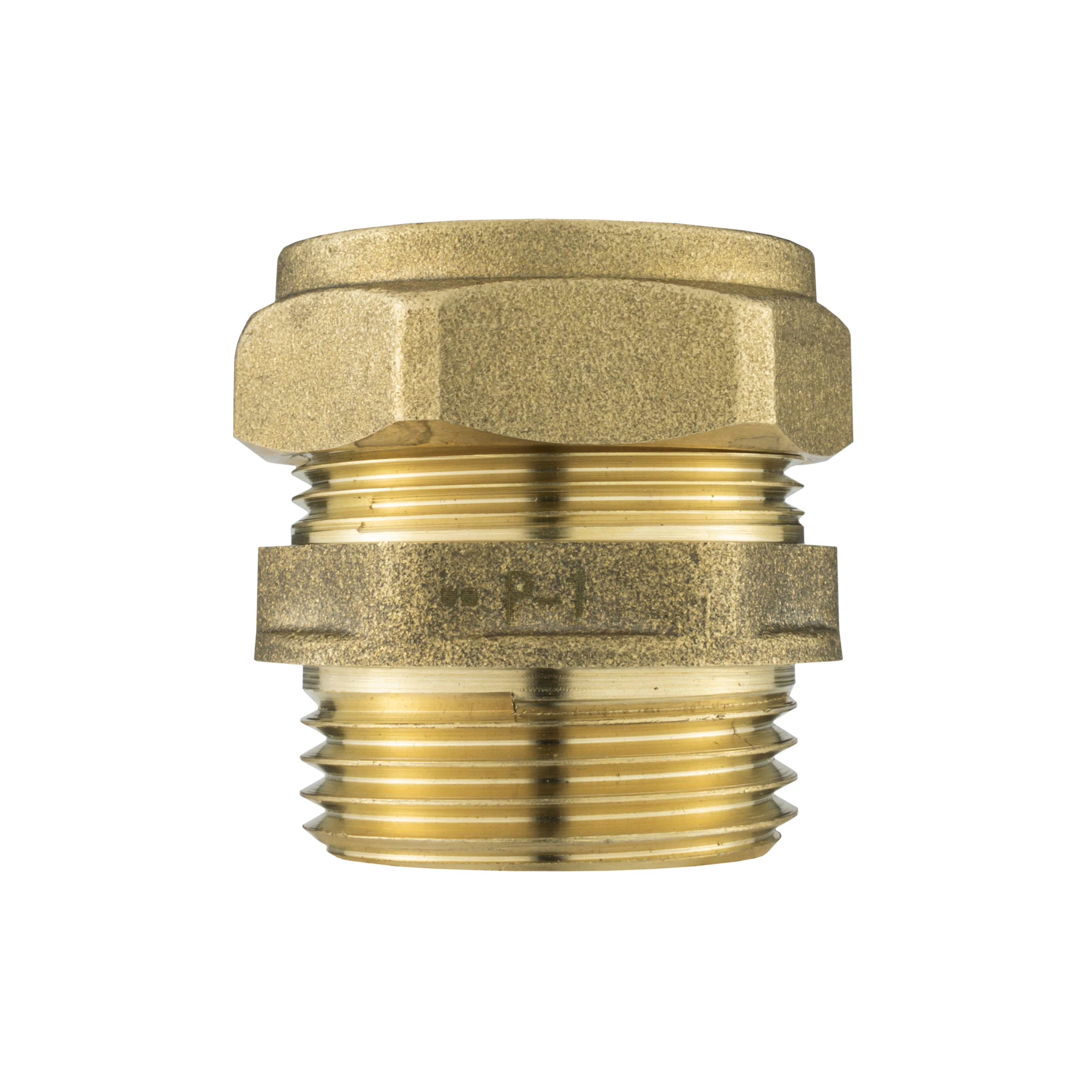 Brass Compression 28mm Straight with 25mm MDPE Elbow