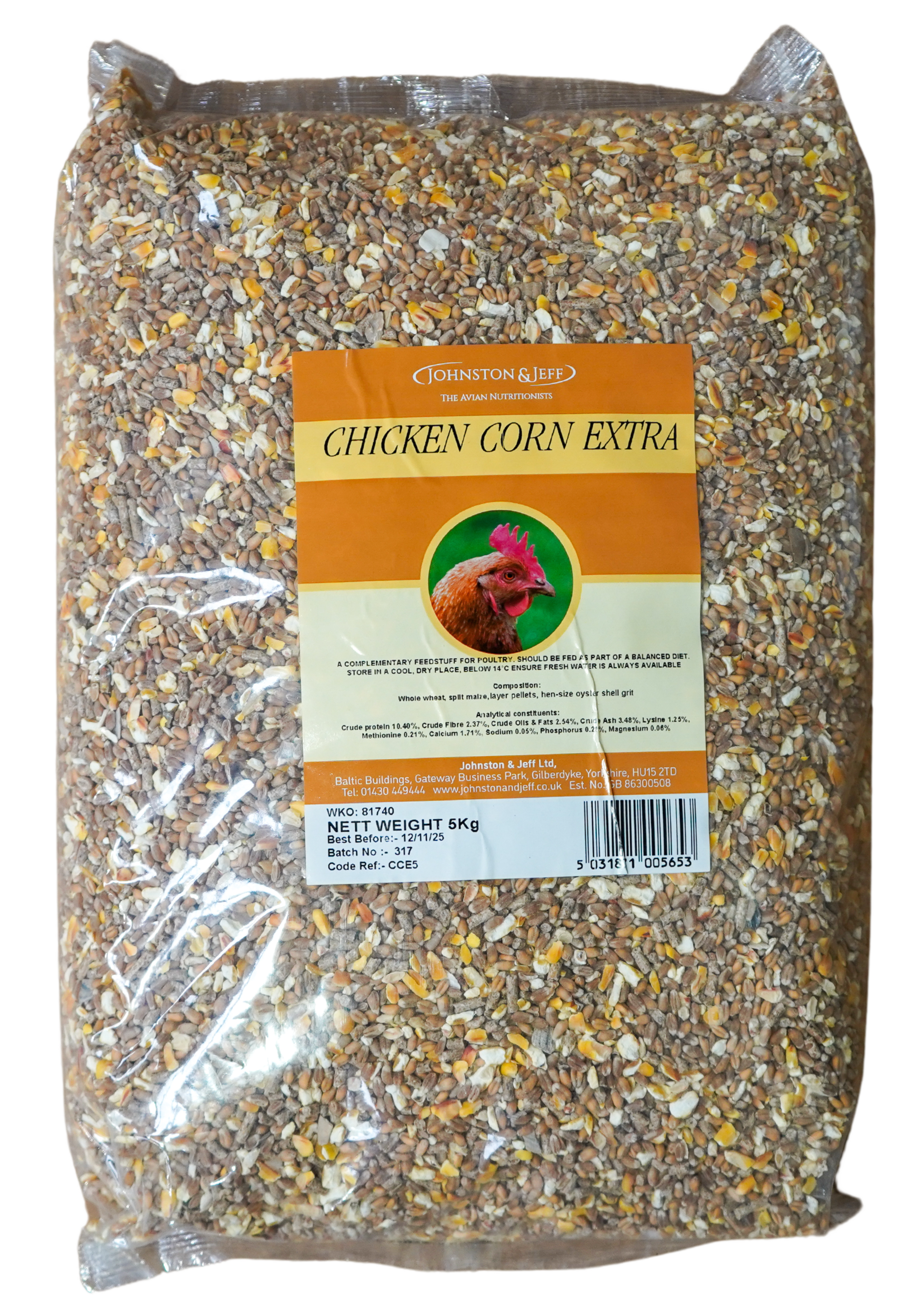 Johnston & Jeff Chicken Corn Extra 20kg