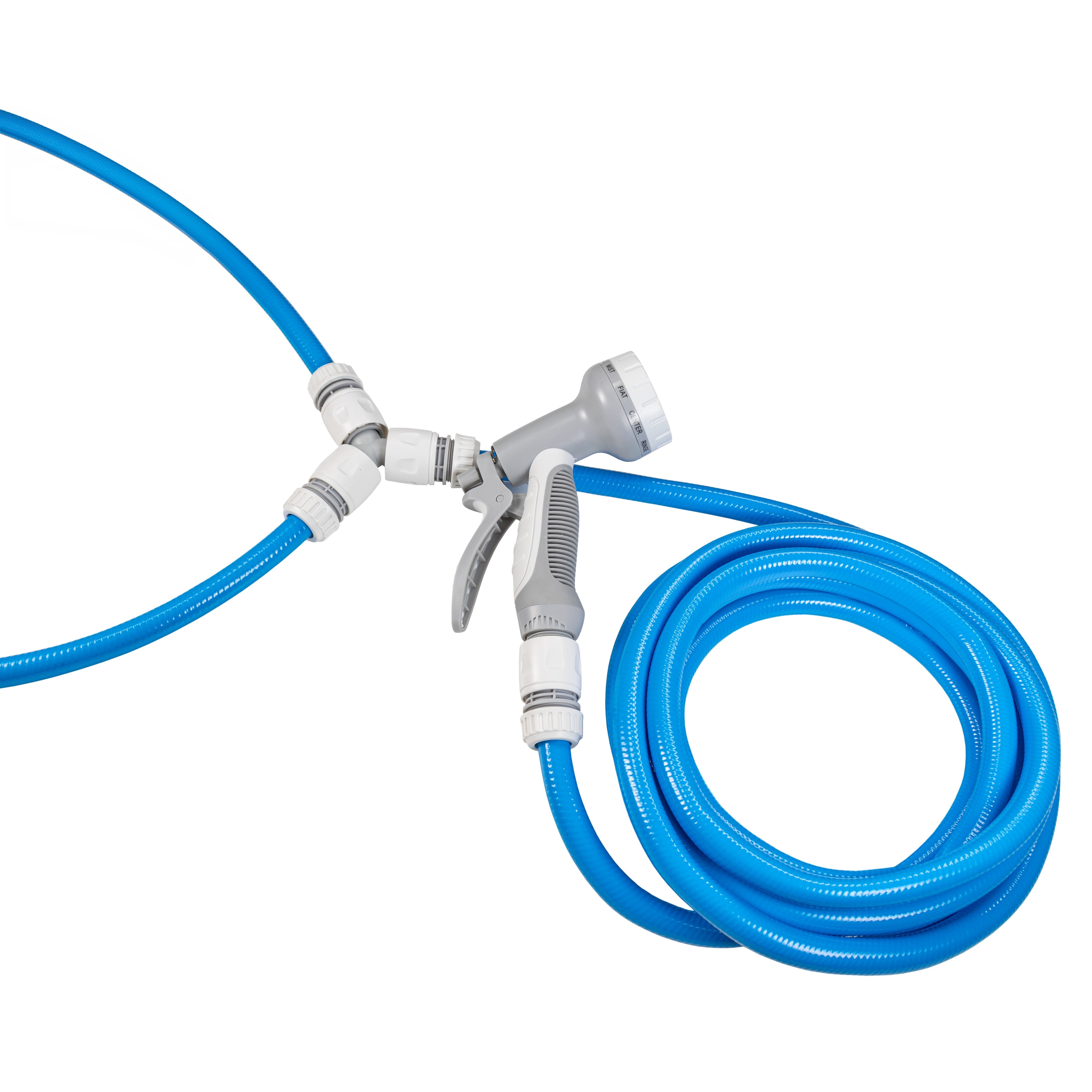 Dog Shower Mix Hot/Cold Water Blue