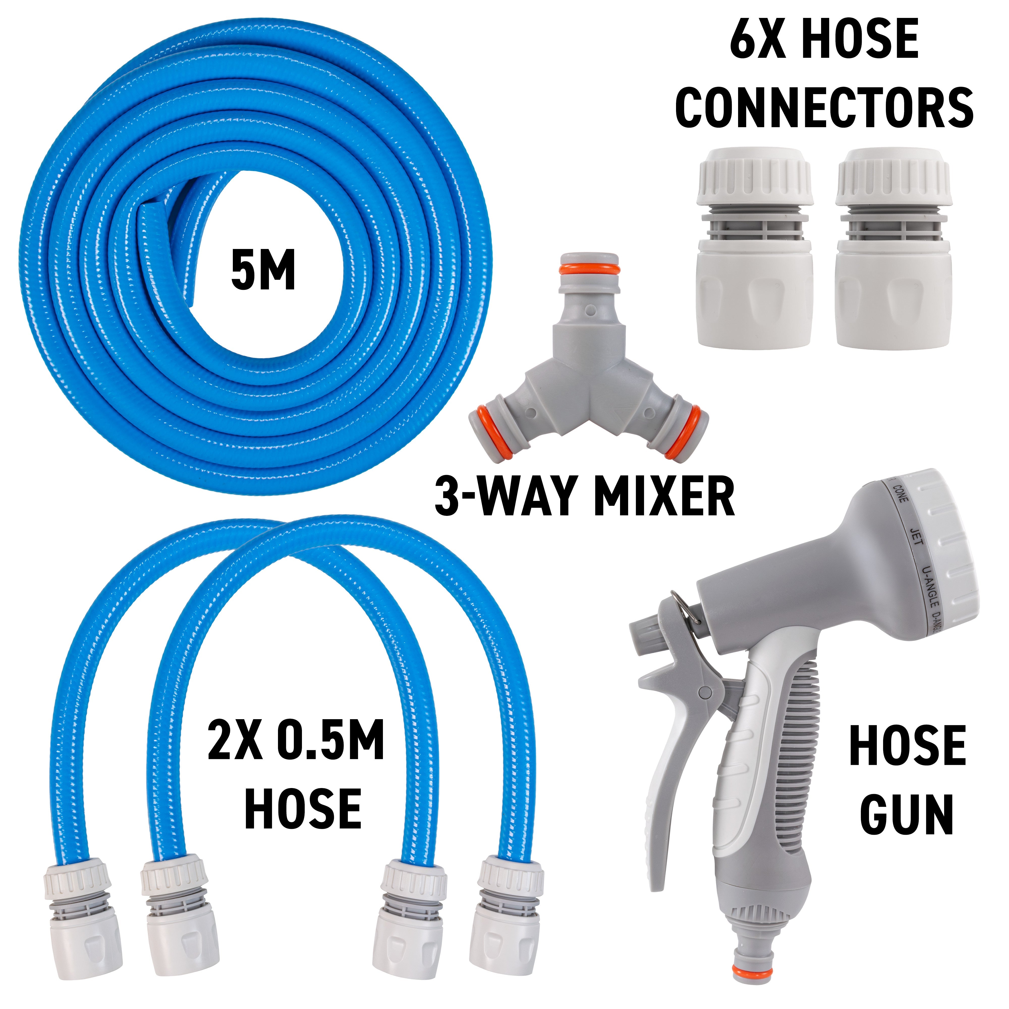 Dog Shower Mix Hot/Cold Water Blue