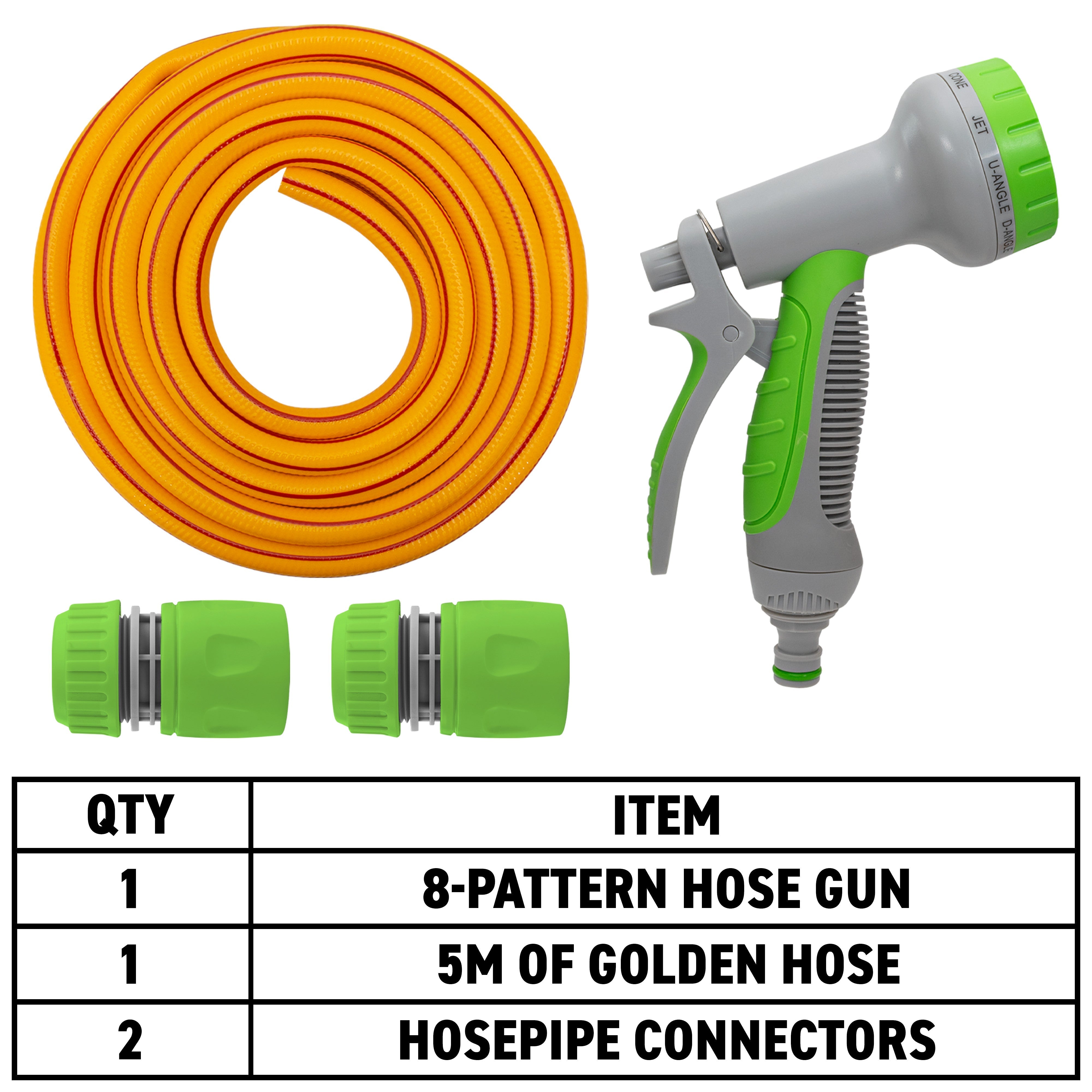 Dog Shower Kit Cold Water Yellow/Lime