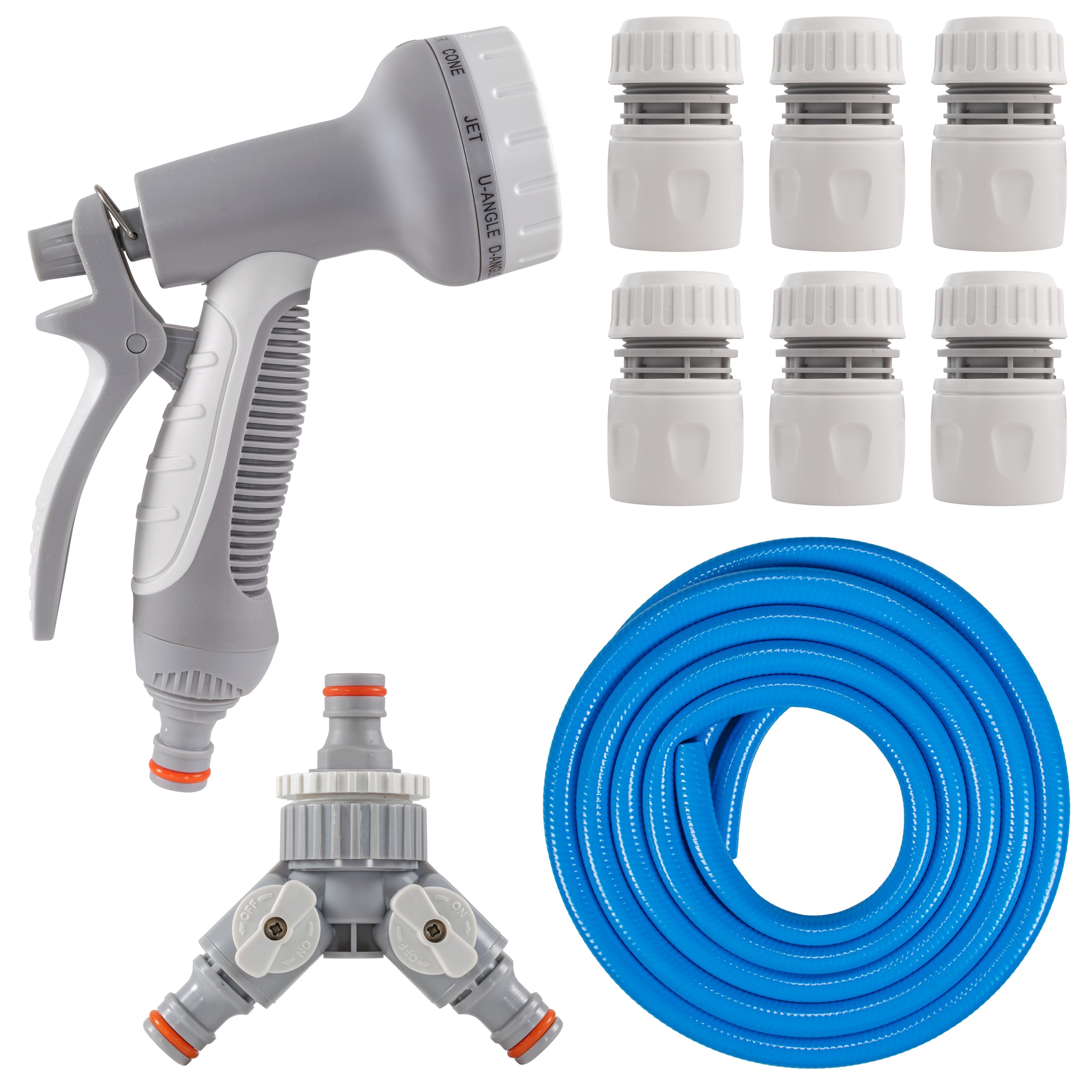 Dog Shower Mix Hot/Cold Water with Valves Blue