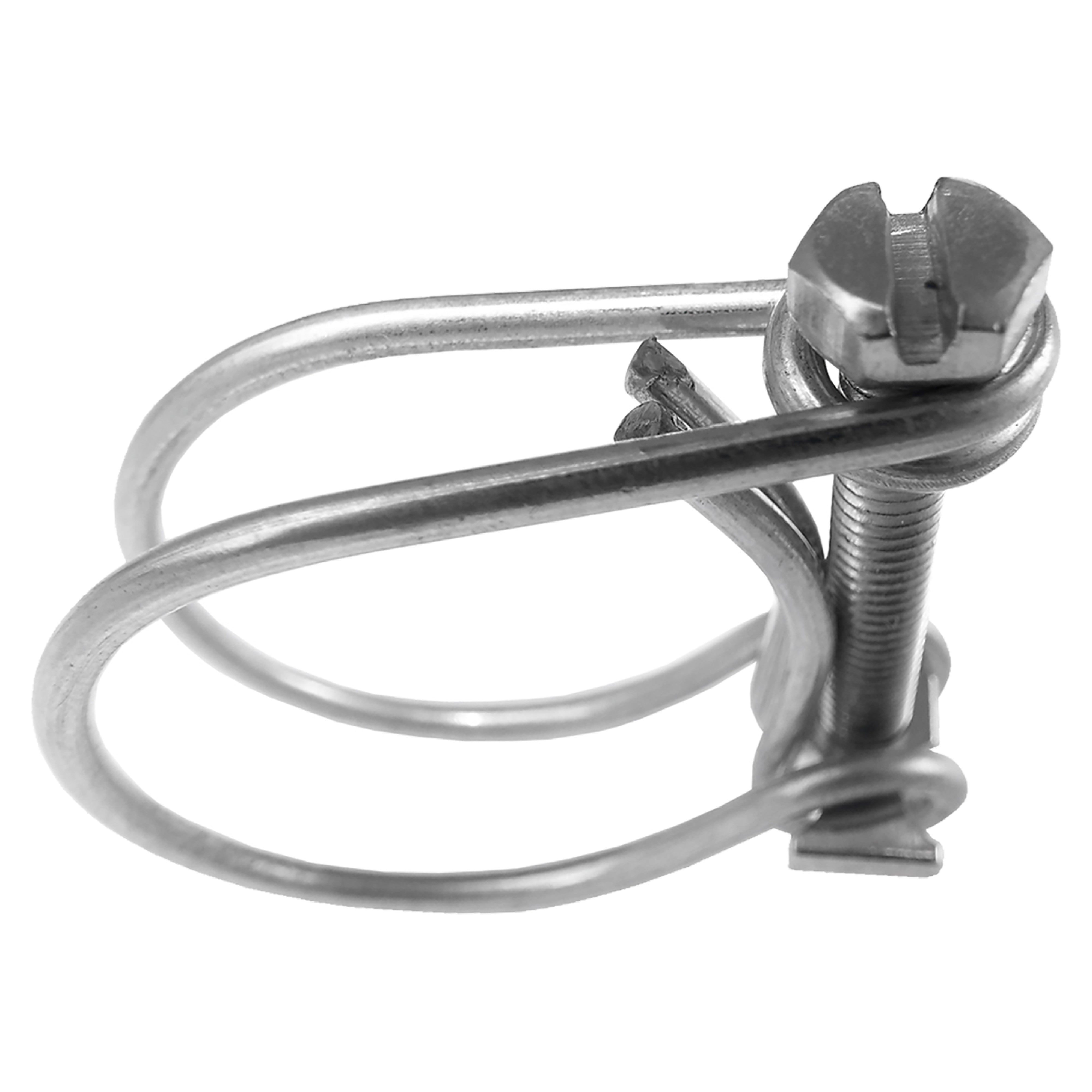 Double Wire Hose Clamp Galvanised 60mm-65mm