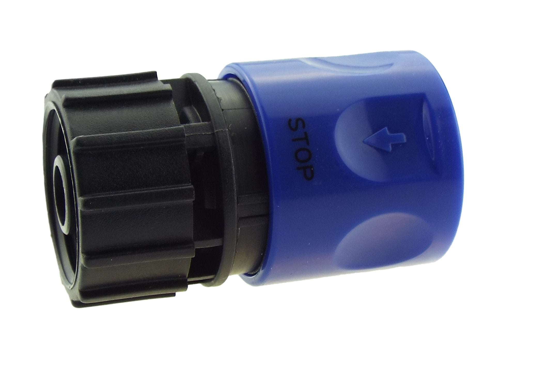 Hose Connector Blue with BSPF- Quick Connect Valve & Hose Connector 3/4" BSPF