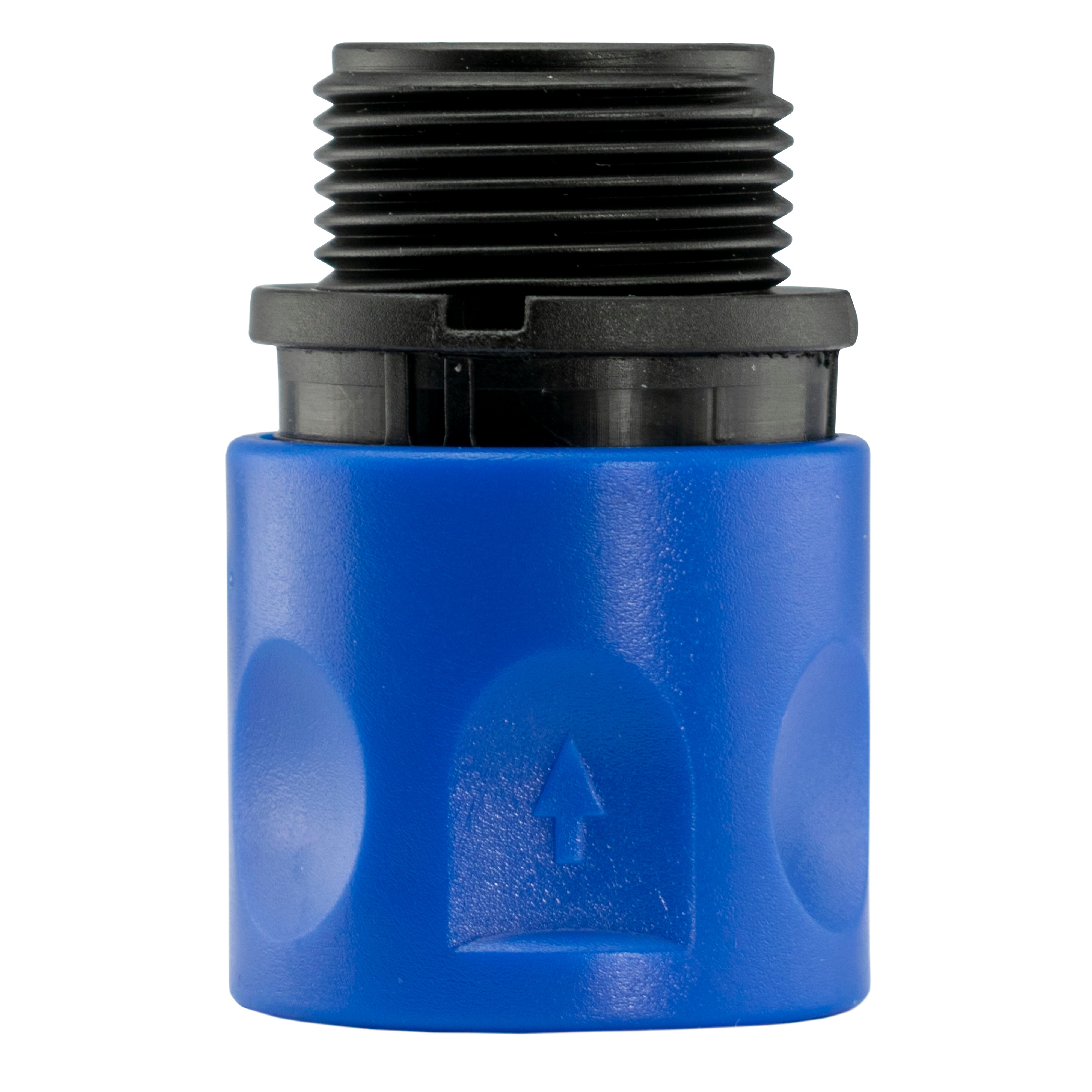Hose Connector Blue with BSPF- Quick Connect Valve & Hose Connector 3/4" BSPF