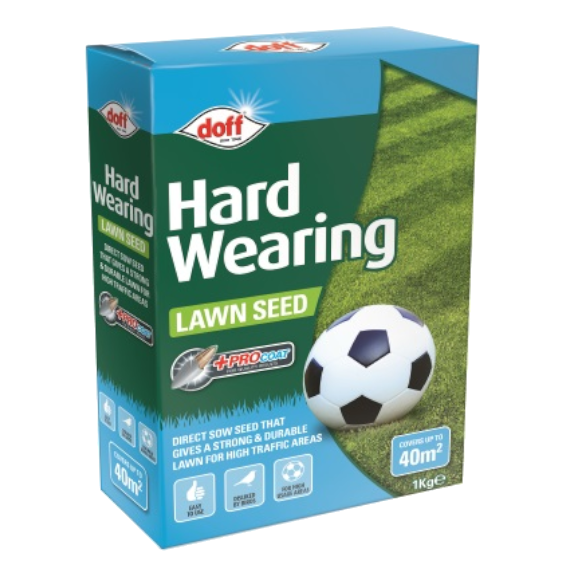 Doff Hard Wearing Lawn Seed 1kg - Short Dated