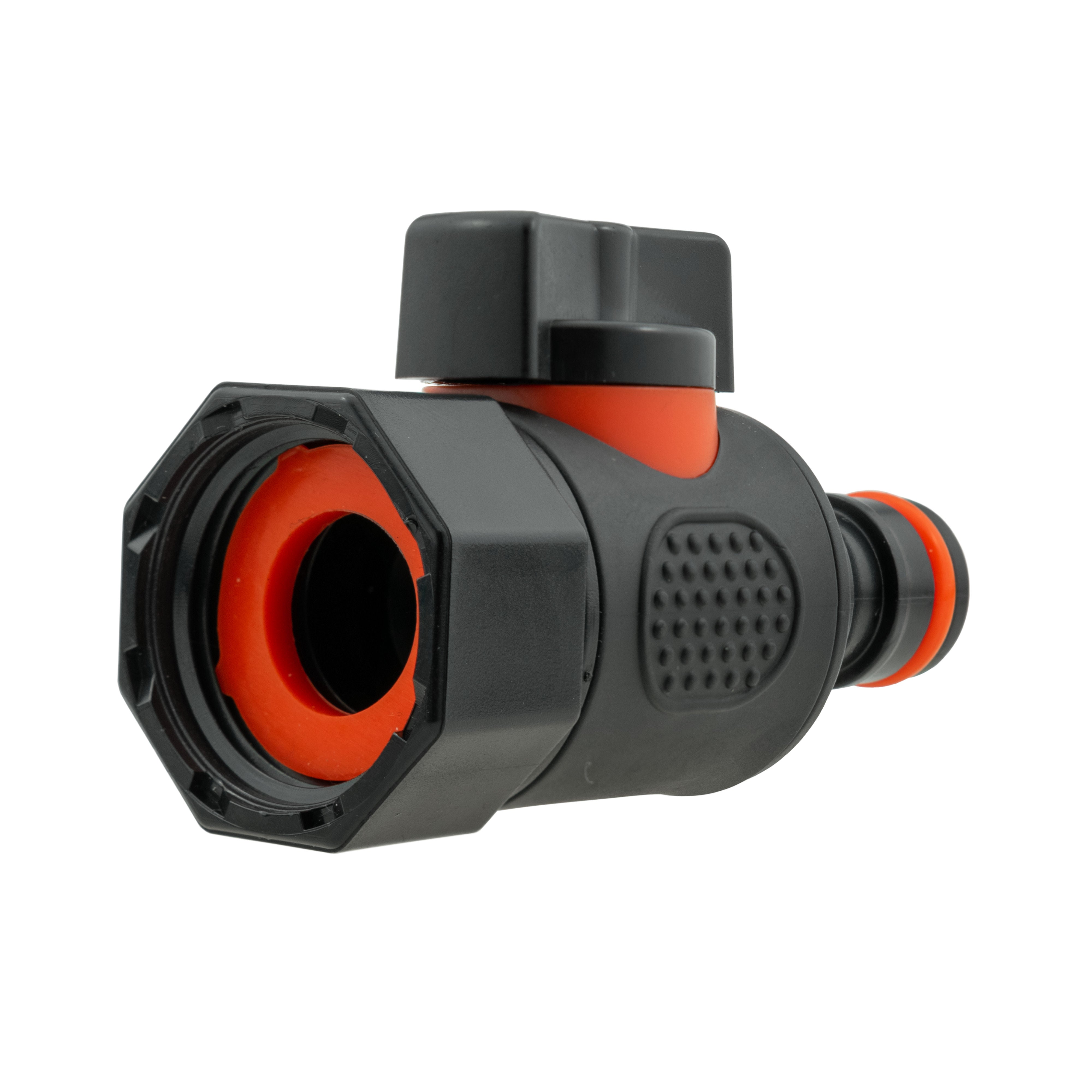 20mm MDPE Straight with BSPF-Quick Connect Valve & Hose Connector Lock