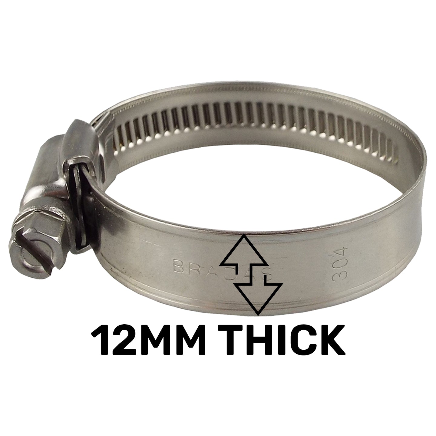 A4 Stainless Steel Hose Clip 60mm/80mm