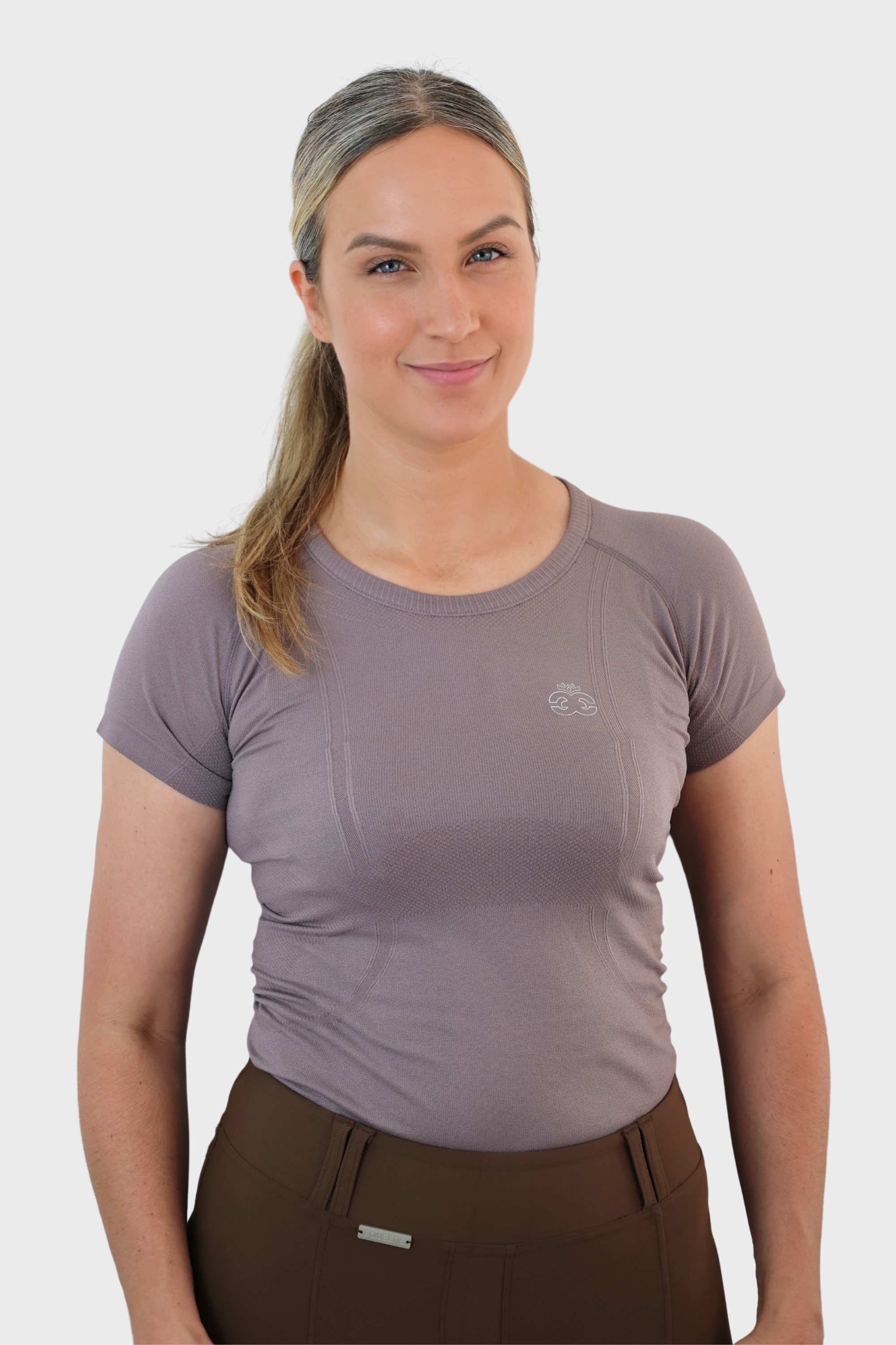 Equeene Dory Seamless Training Top - Truffle