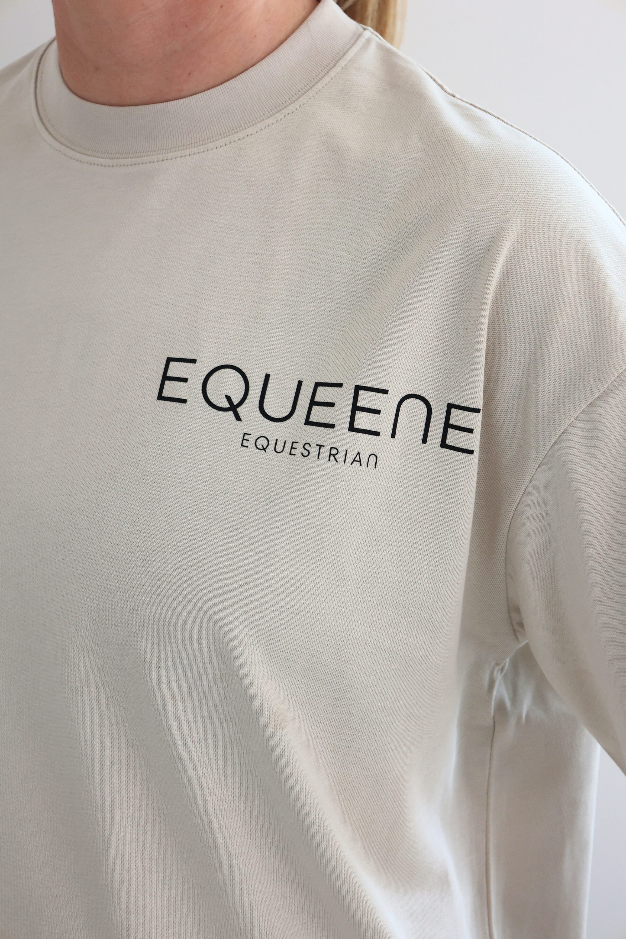 Equeene Tessa Oversized Tee - Stone