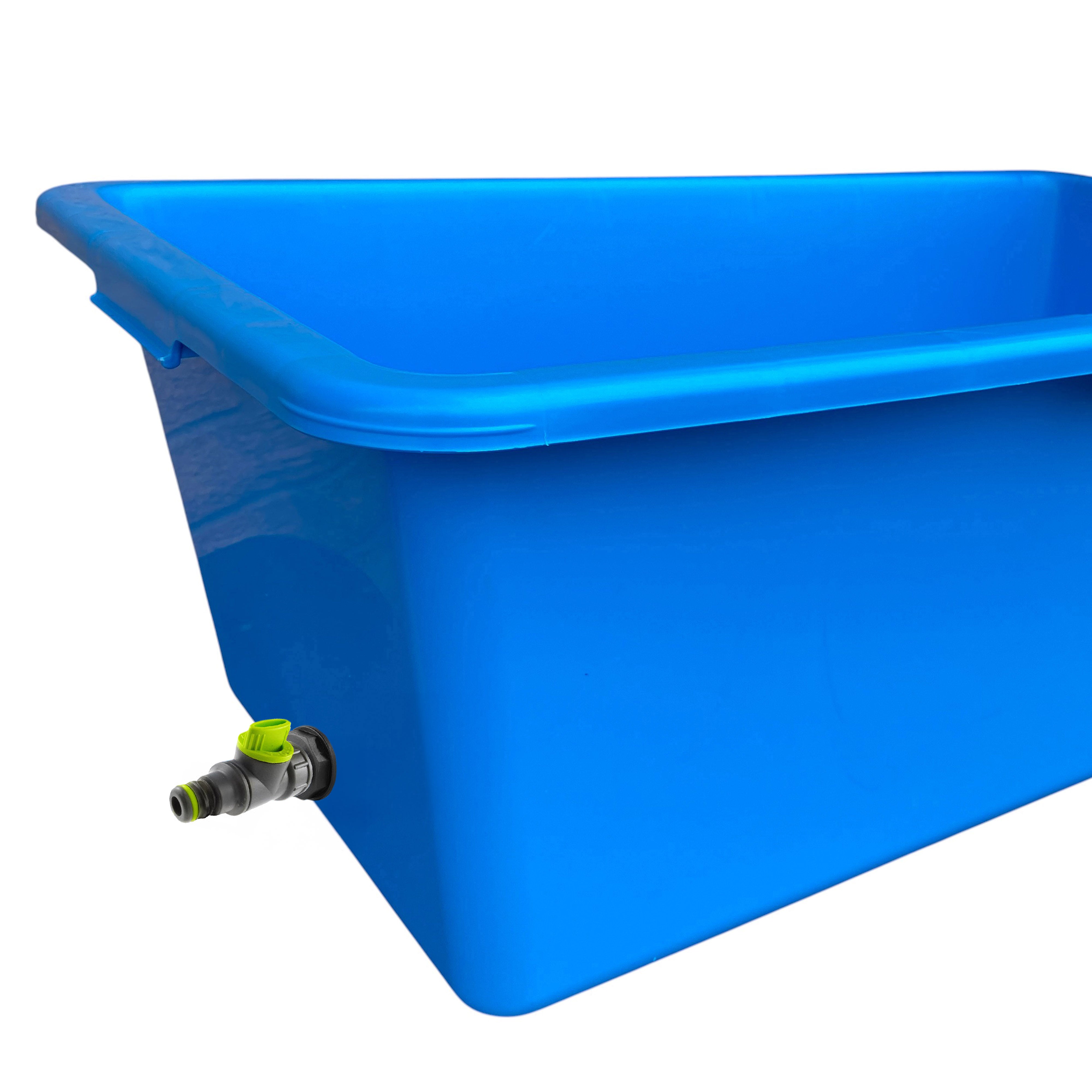 Blue Dog Bath with Drain Valve (Lime)