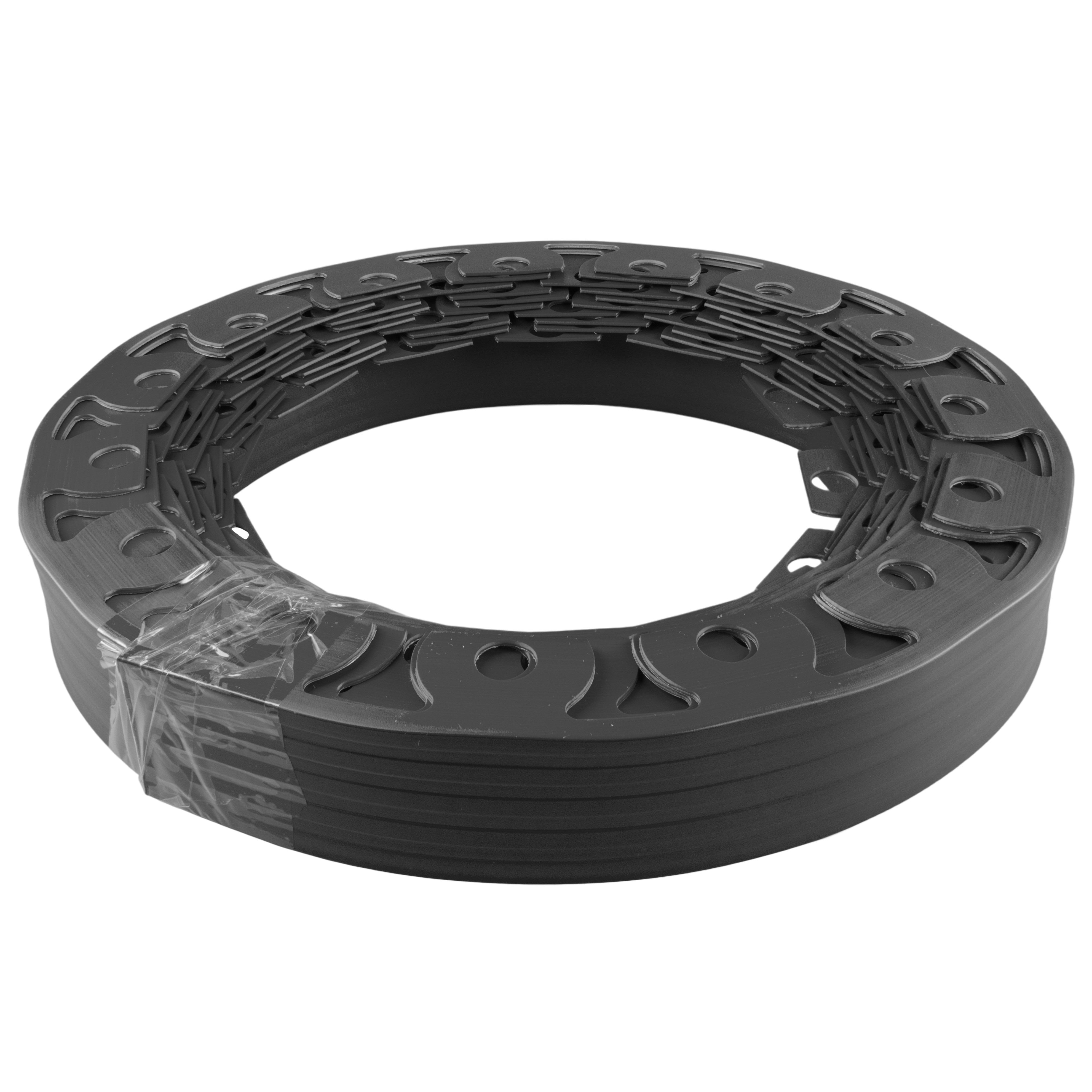 Lawn Border Set, Easy Border 40mm Black 10m With Pegs