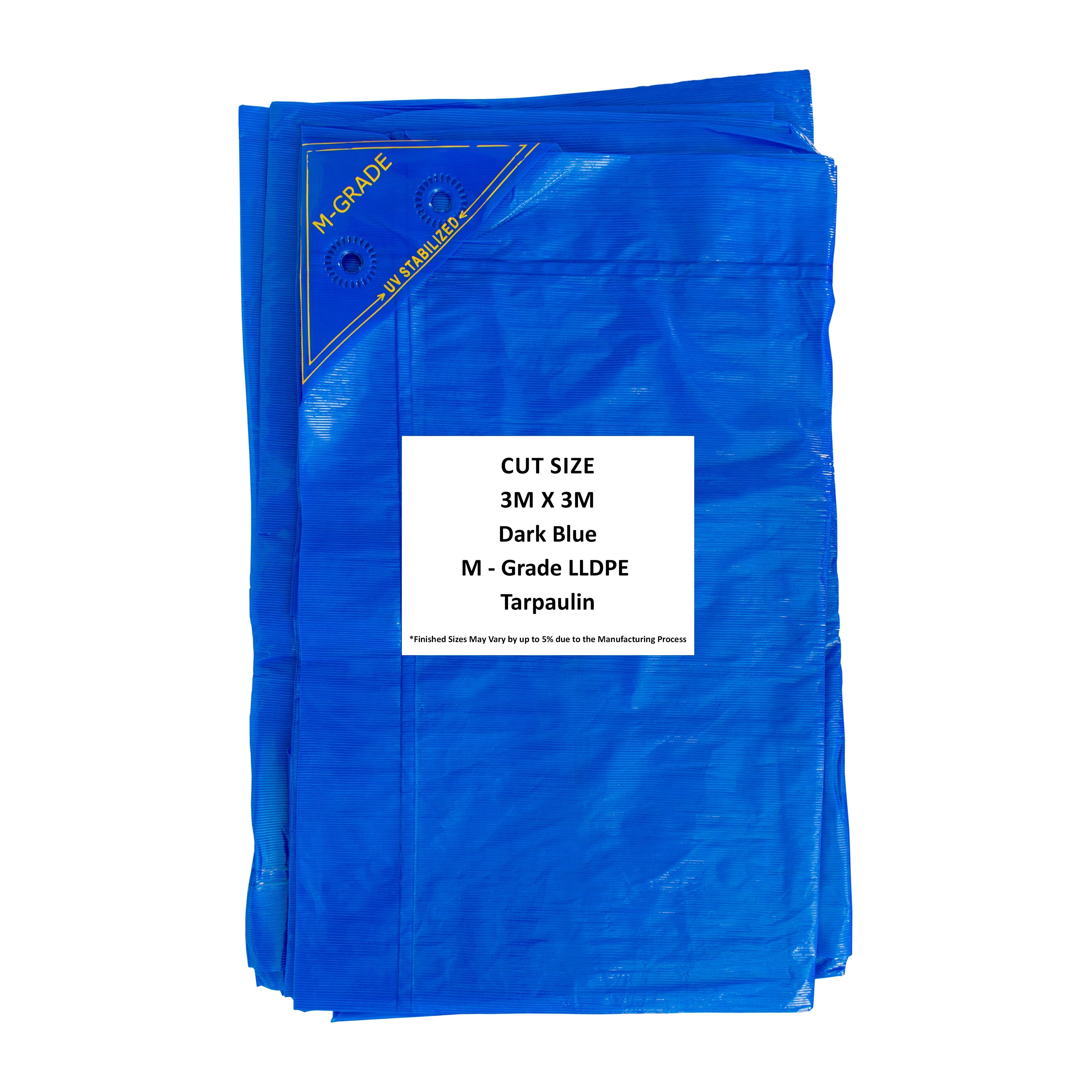 M-Grade LLDPE Blue Tarpaulin 3m x 3m