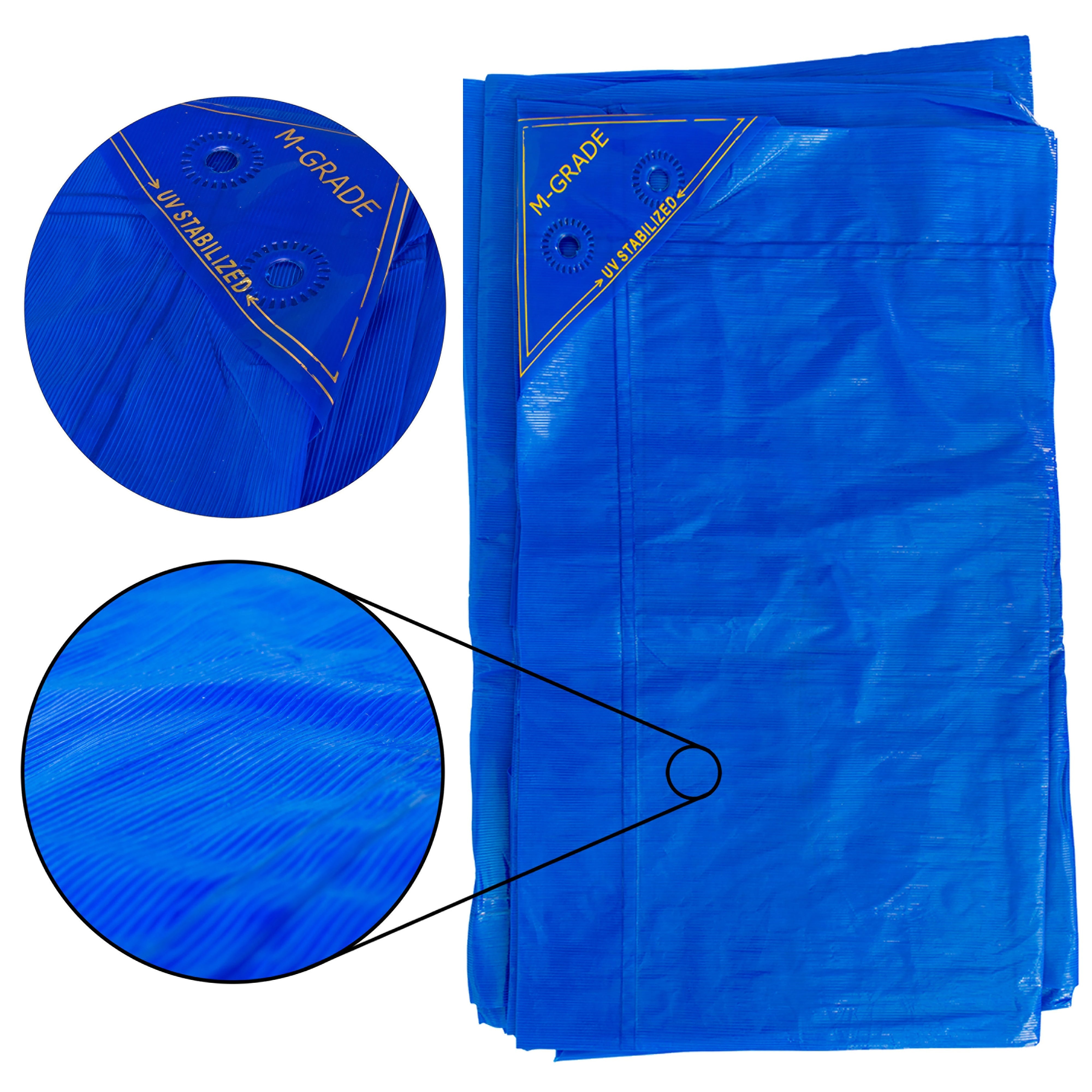 M-Grade LLDPE Blue Tarpaulin 3m x 3m