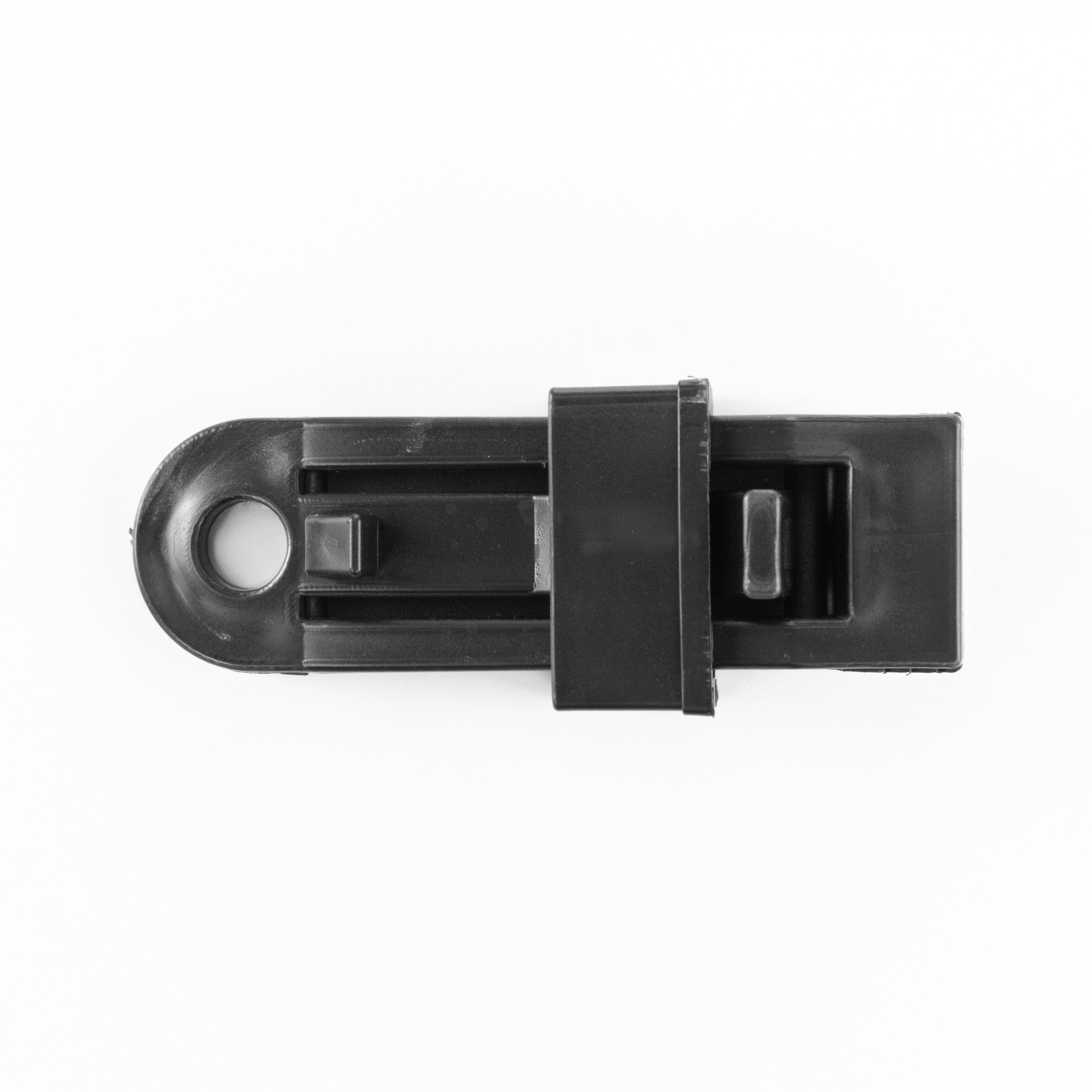 Grey S-Grade Tarpaulin with 10m of 6mm Bungee Rope and 10 x Slide Type Tarp Clips