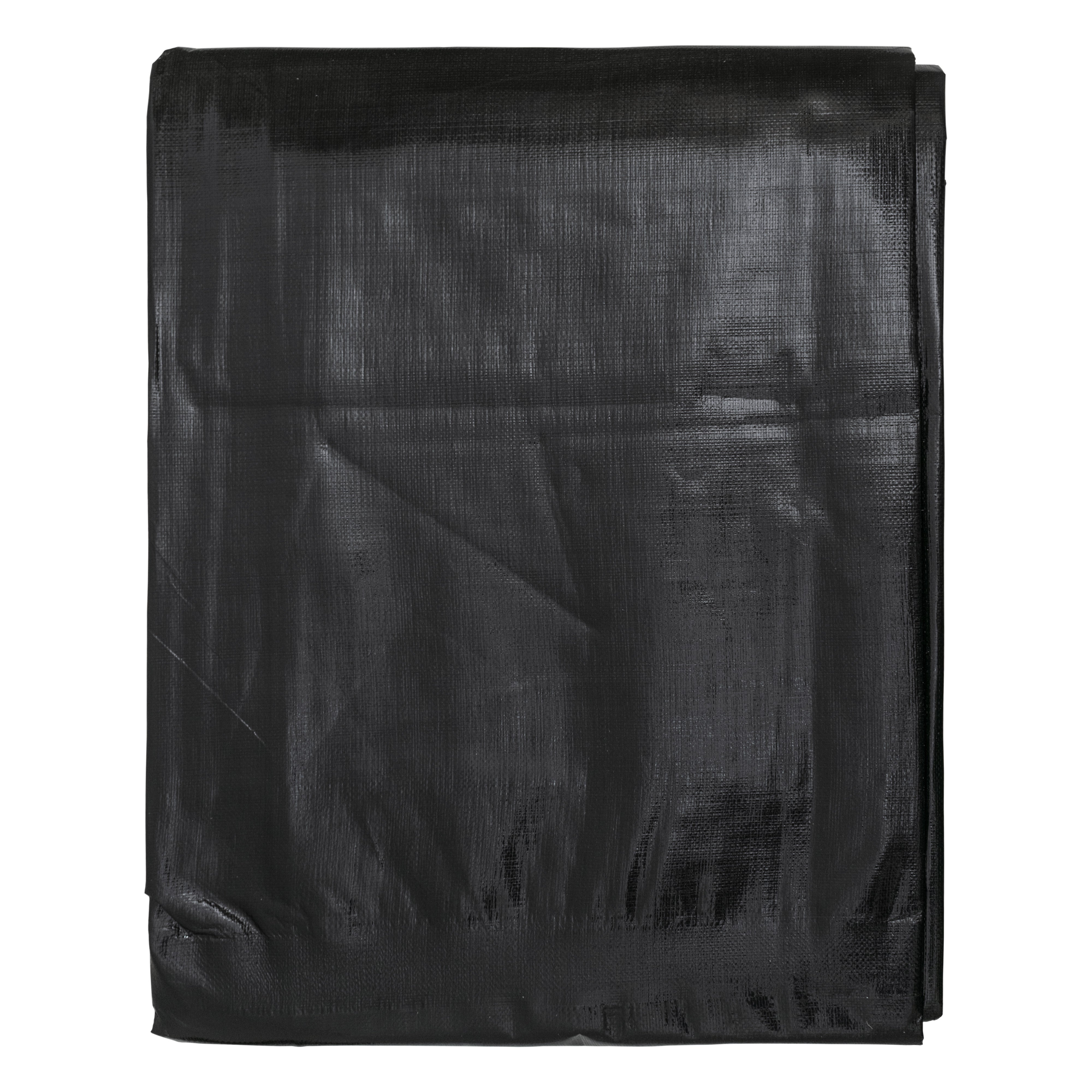 Black/Silver L-Grade Tarpaulin with 10 Metres of 6mm Bungee Rope