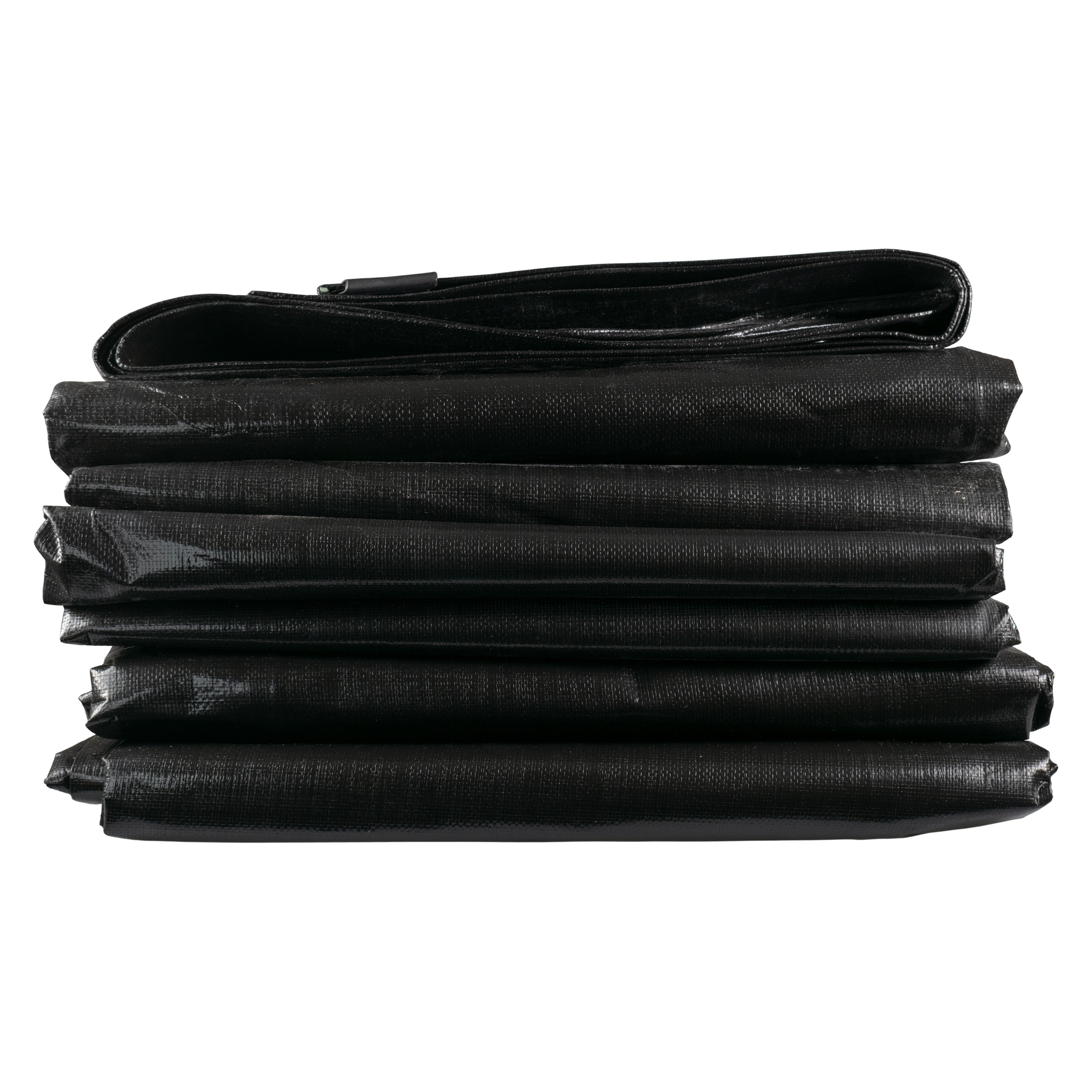 Black/Silver L-Grade Tarpaulin with 10 Metres of 6mm Bungee Rope