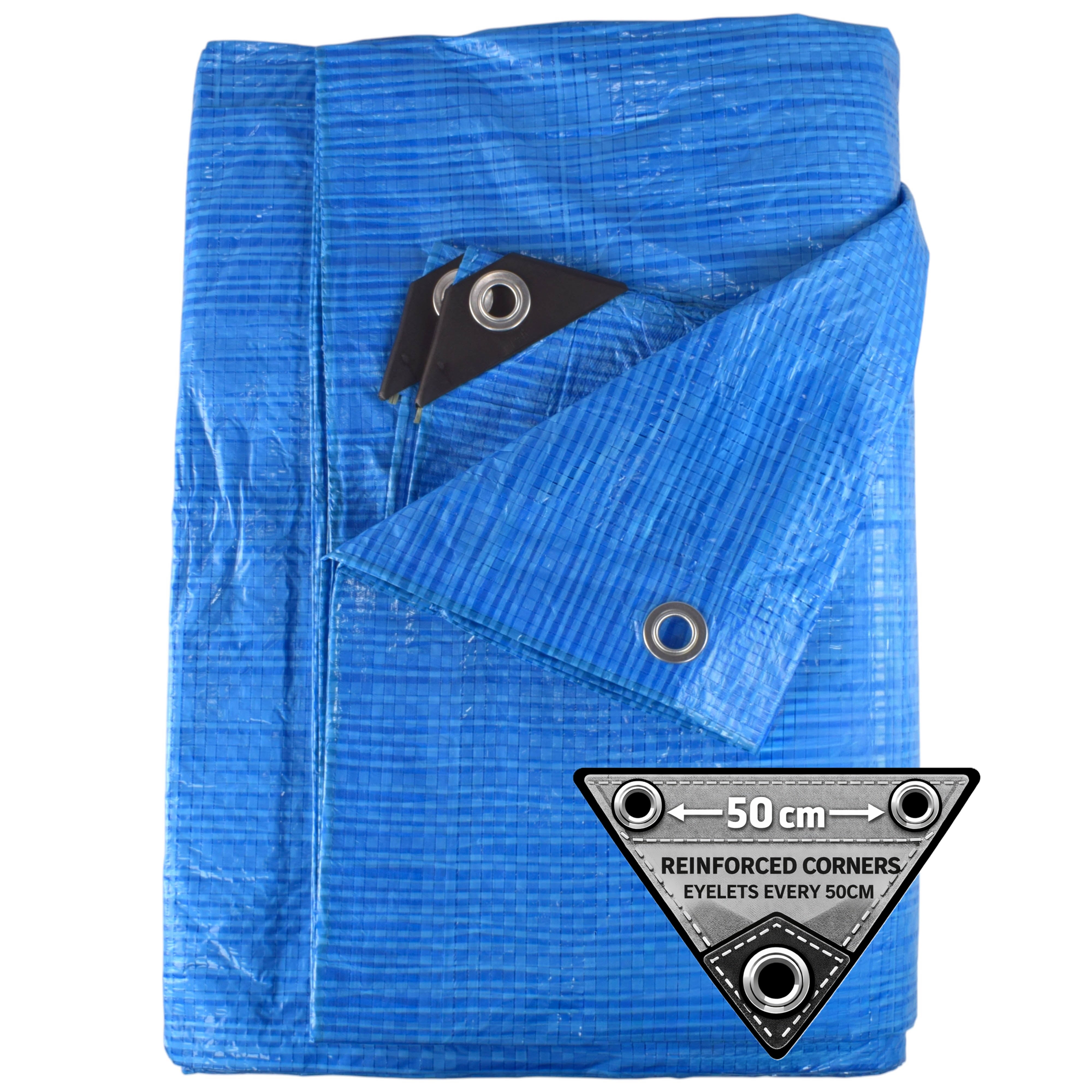 Blue S-Grade Tarpaulin 4m x 8m