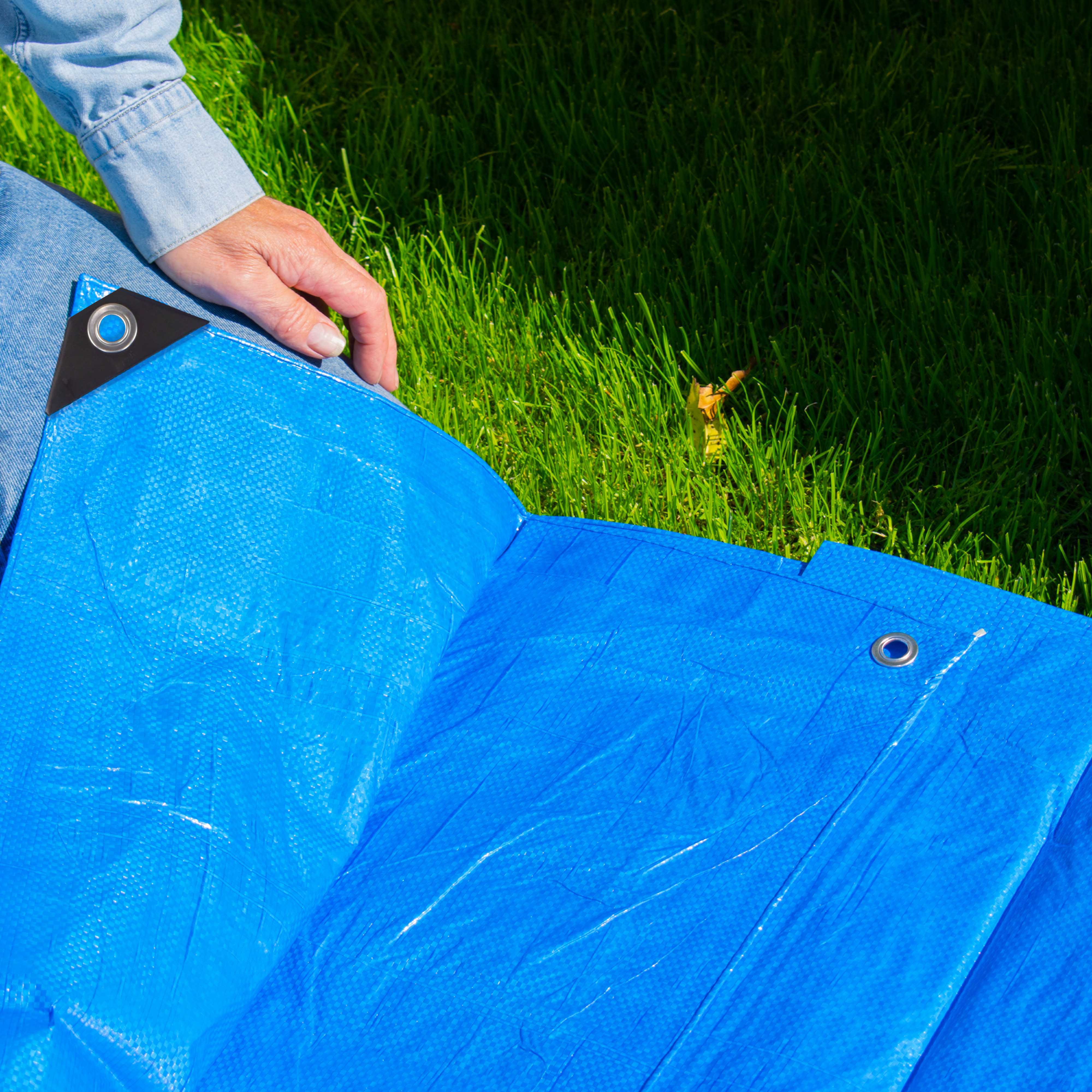 Blue S-Grade Tarpaulin 4m x 8m