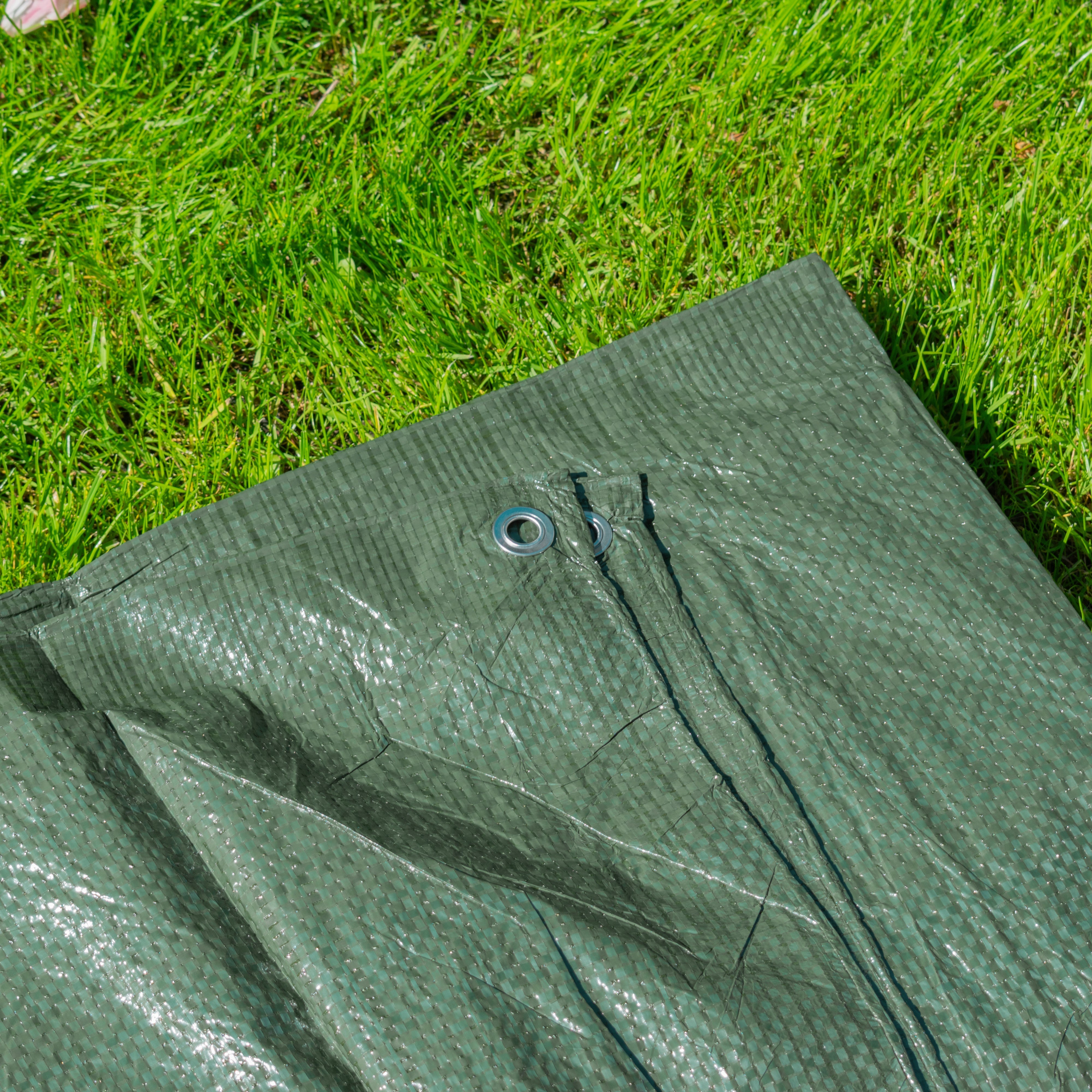 Green S-Grade Tarpaulin 3m x 3m