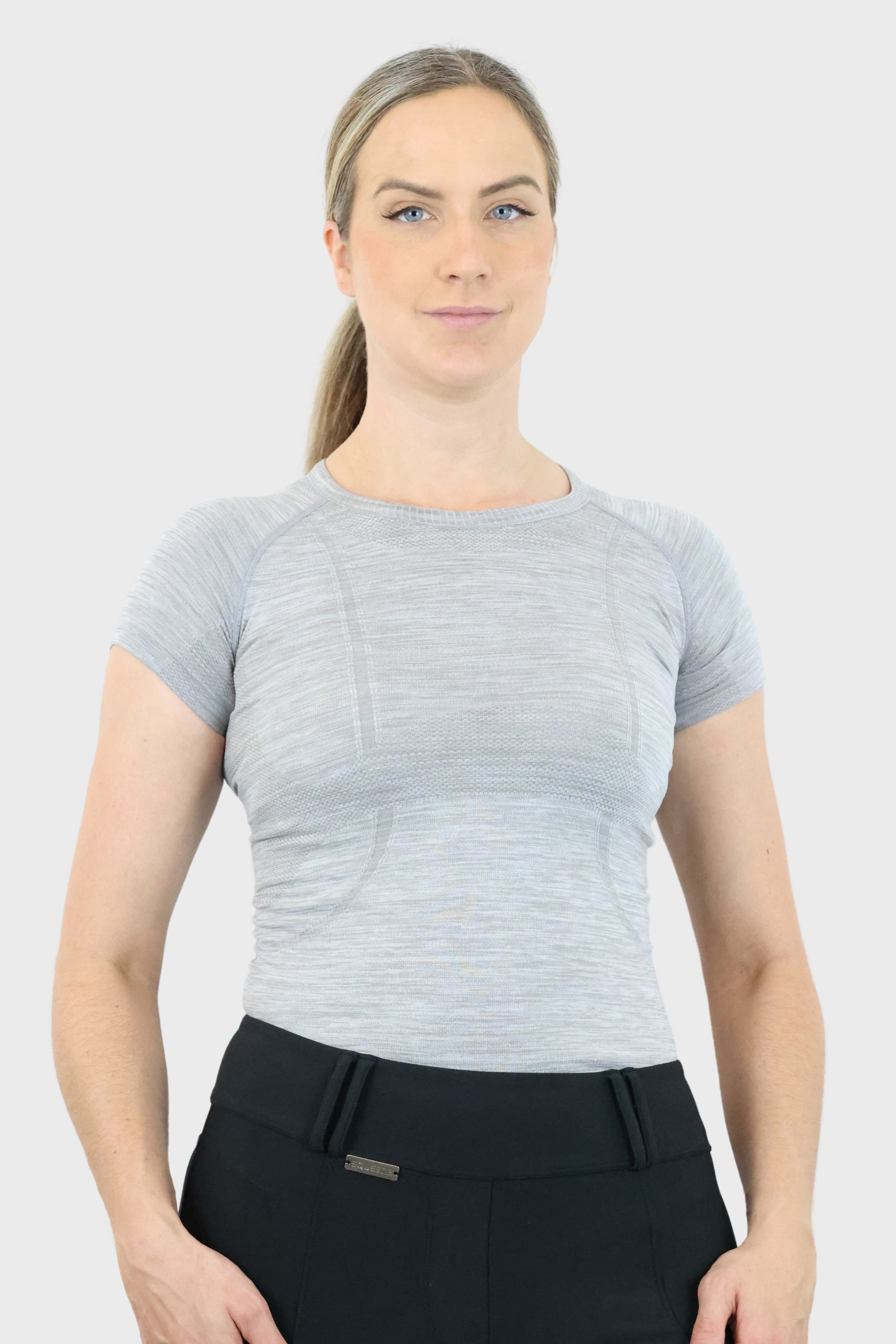 Equeene Dory Seamless Training Top - Slate Grey