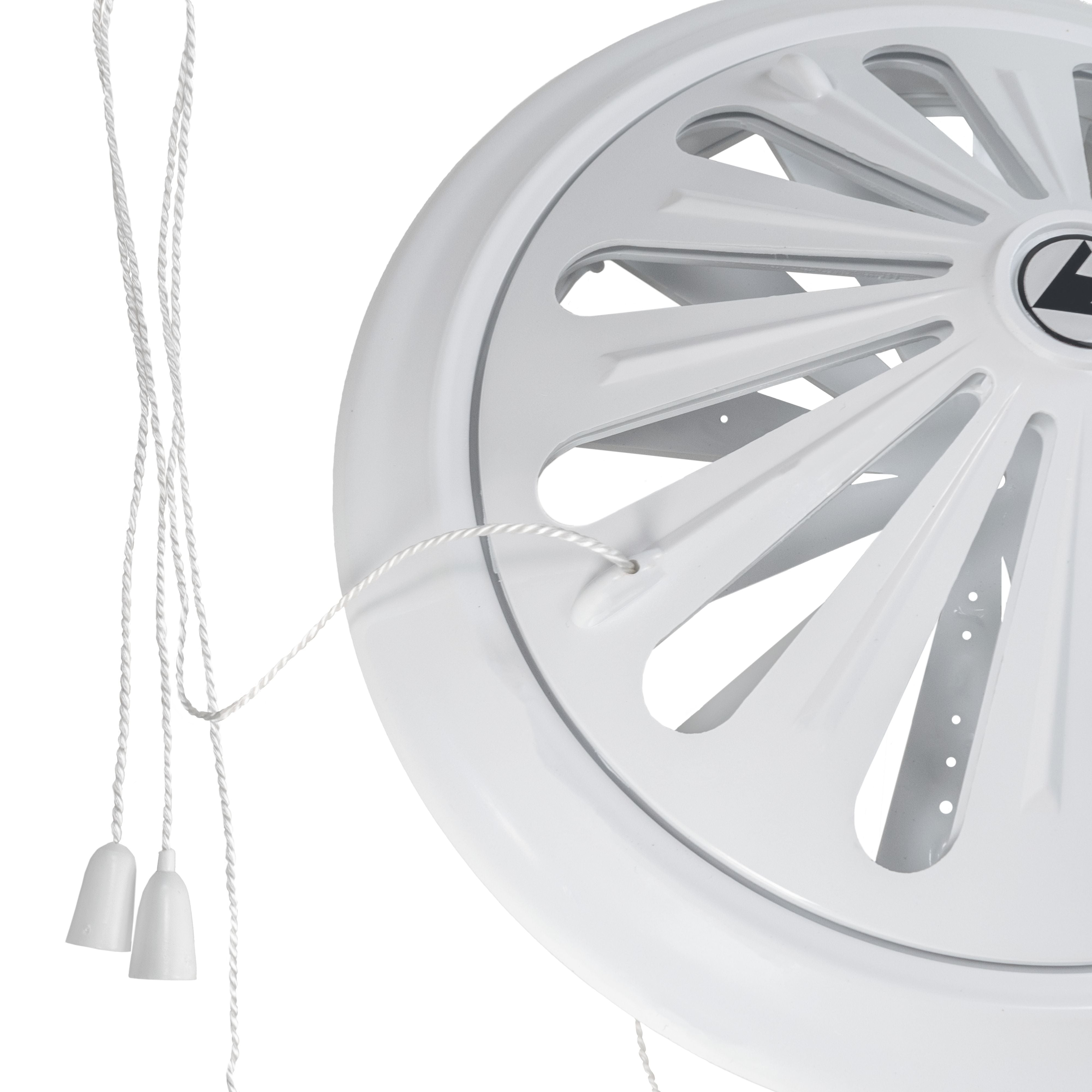 Adjustable Louvre Vent Round 80mm-160mm White