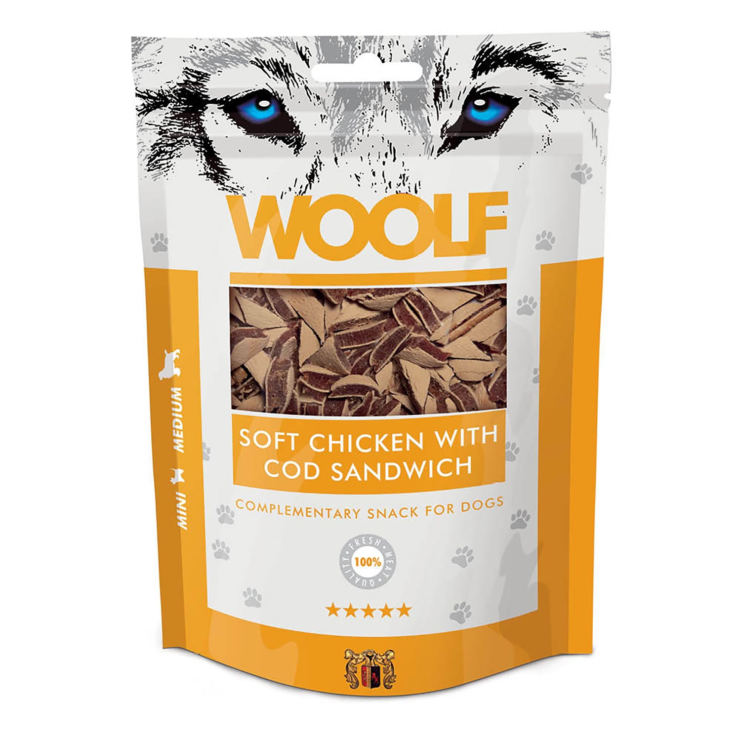 WOOLF SOFT CHICKEN WITH COD SANDWICH
