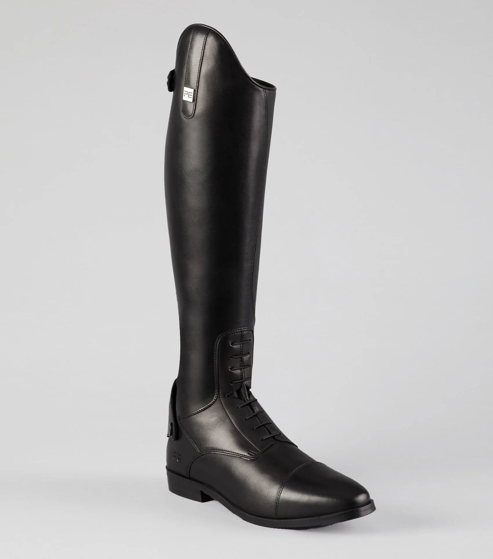 Botero Mens Tall Leather Field Boot Black